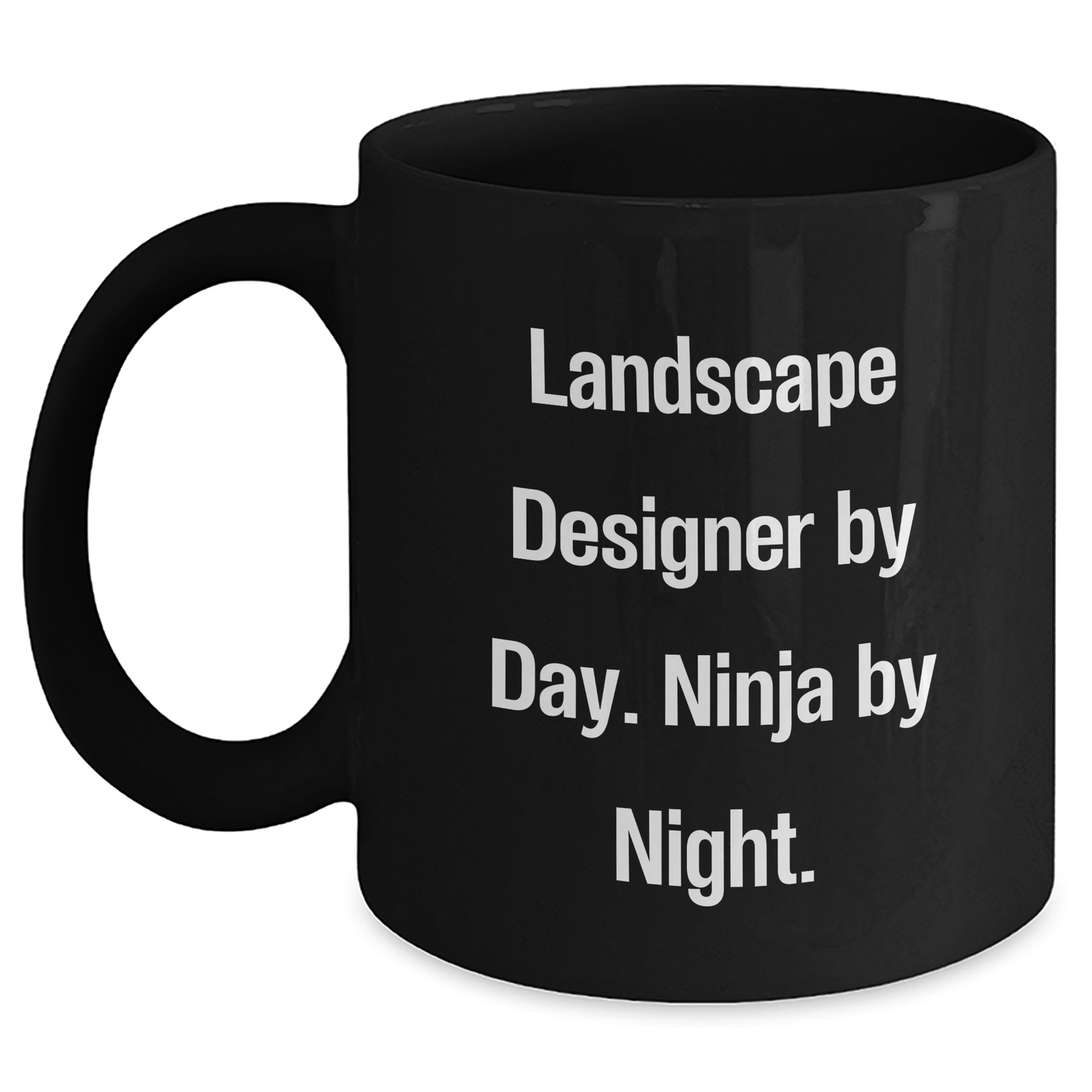 Landscape Designer Gifts: Funny Quote Mugs for Him from, Black Coffee Mug, Perfect Father's Day Unique Gifts for Landscape Designer by Day, Ninja by Night - Main