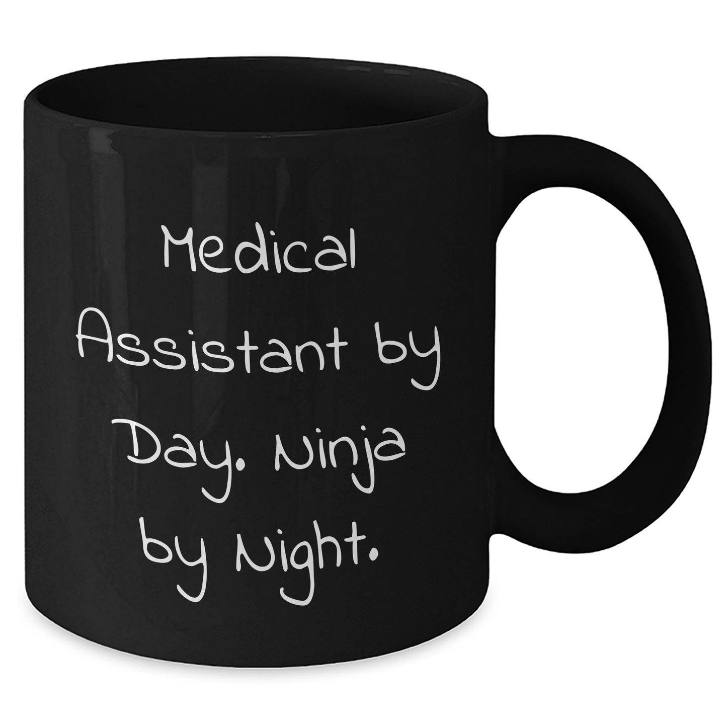 Medical Assistant Ninja Gifts from Family, Black Coffee Mugs for Medical Assistant By Day, Funny Quote, Father's Day Unique Gifts - Additional