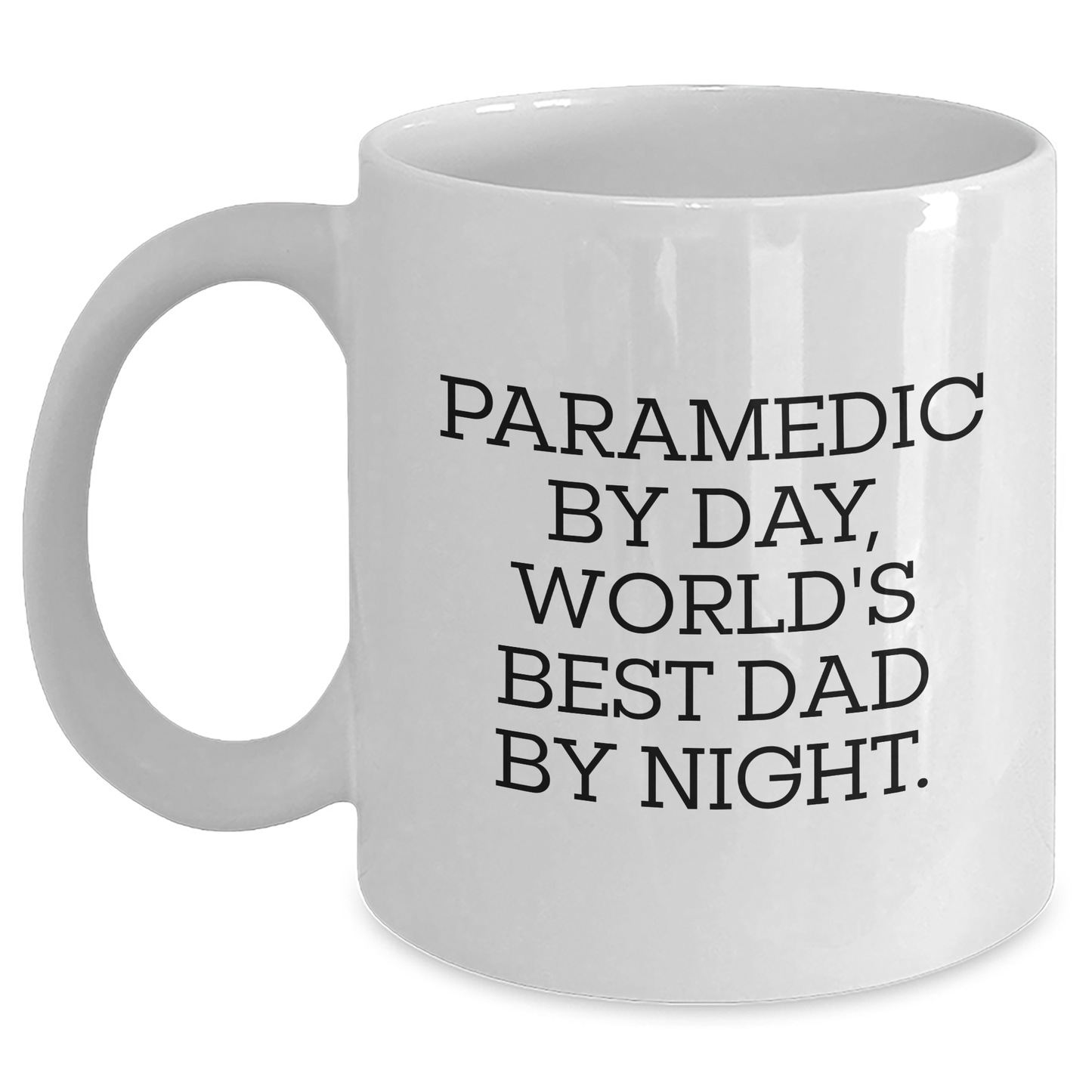 Funny Rescue Worker Gifts for Men, Rescue Worker By Day, World's Best Dad By Night White Coffee Mug, Graduation Unique Gifts from Family - Main