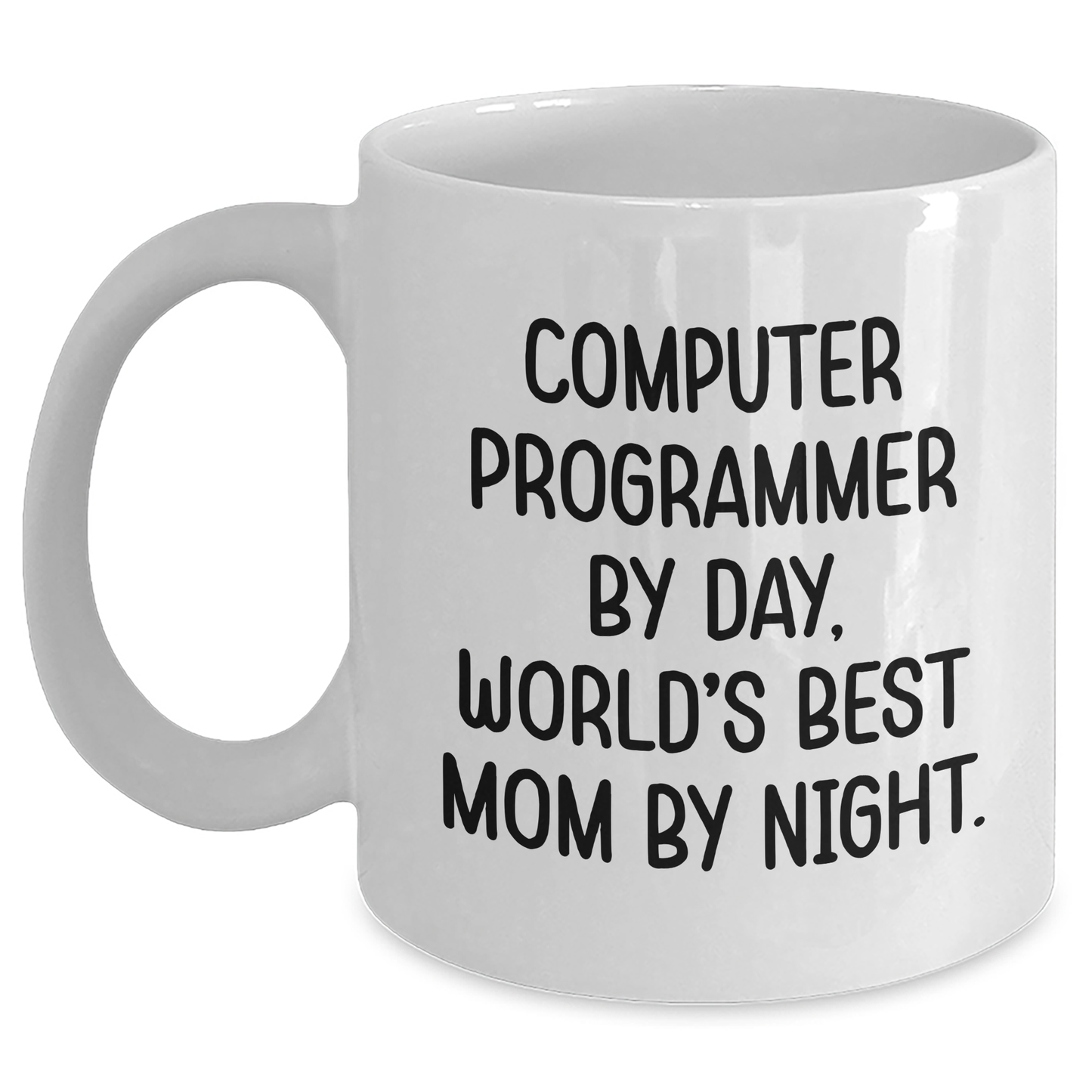 Funny Computer Programmer Gifts for Dad - White Coffee Mug - Main