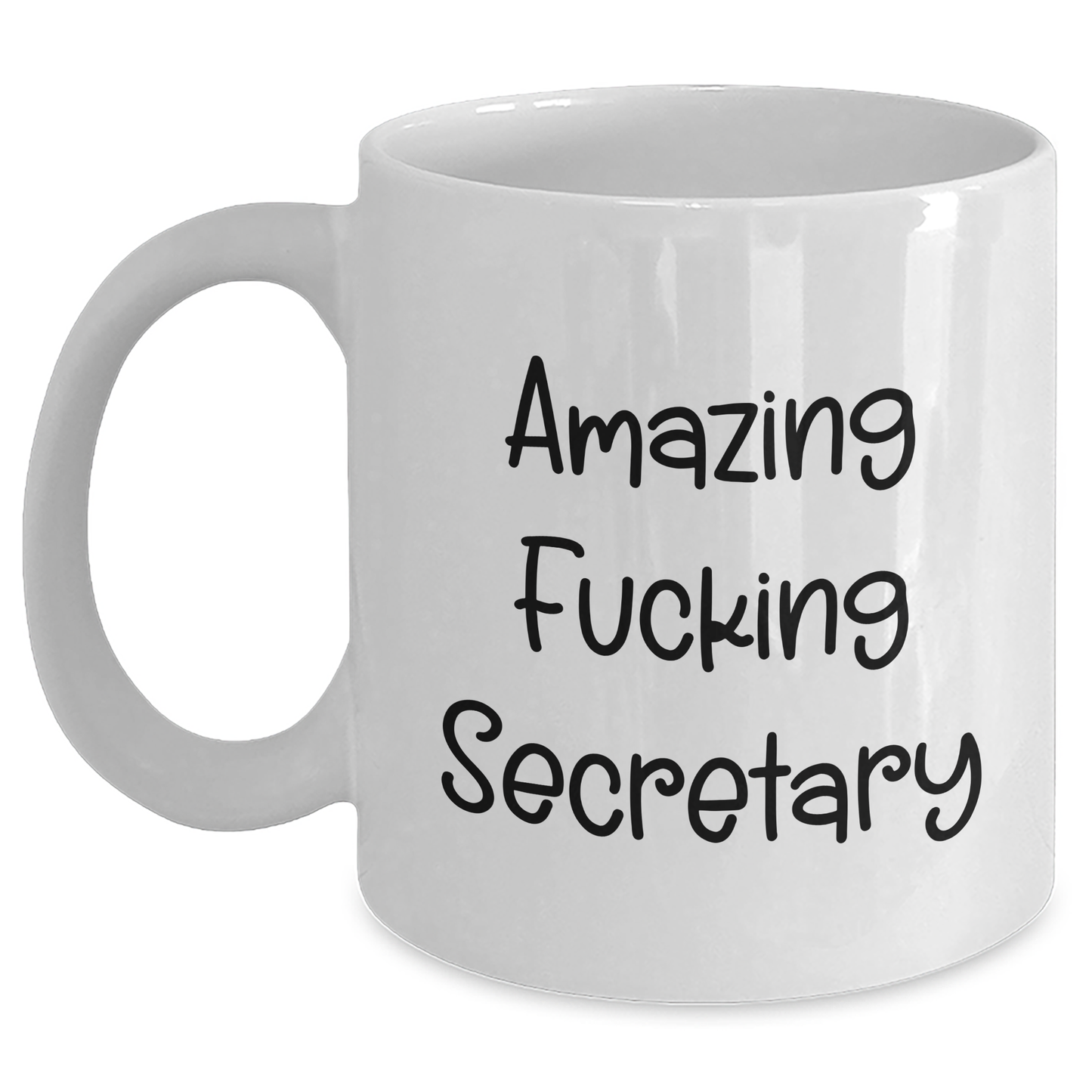 Funny Secretary Gifts - Amazing White Coffee Mug for Graduation, White Ceramic Mug with 11oz or 15oz Capacity, Gifts from Men to Secretary, Perfect for Coworkers, Family, or Friends - Main