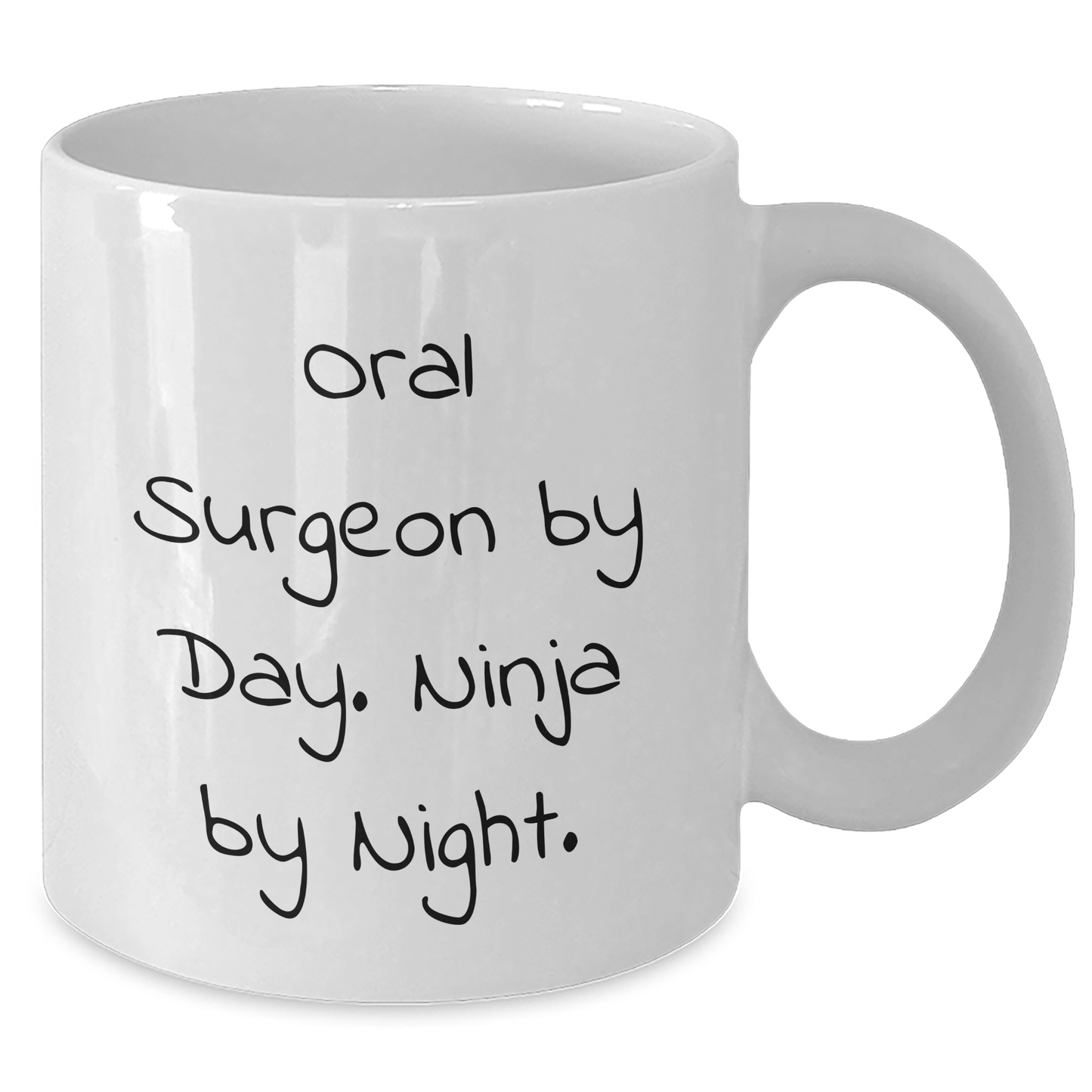 Oral Surgeon Gifts for Men from Family, Funny White Coffee Mug, 'Oral Surgeon By Day. Ninja By Night.', Graduation Unique - Additional