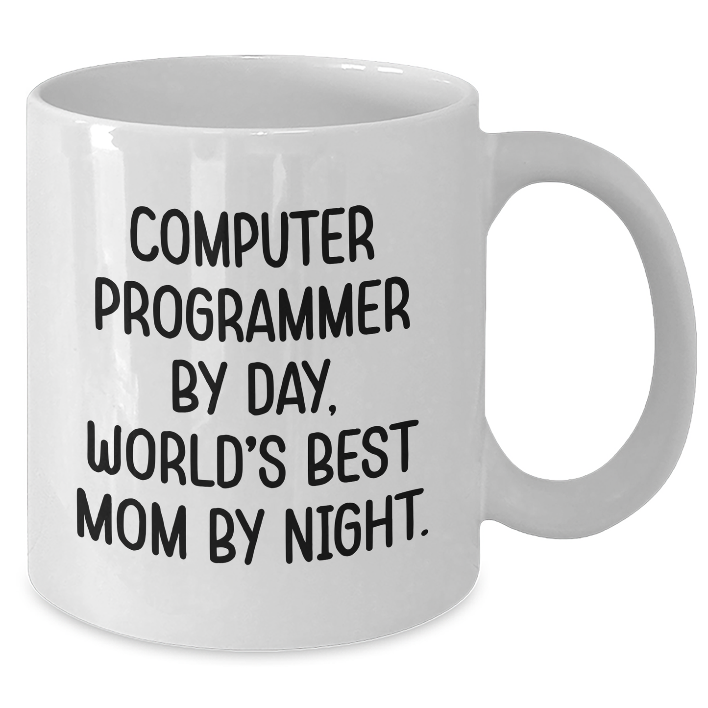 Funny Computer Programmer Gifts for Dad - White Coffee Mug - Additional