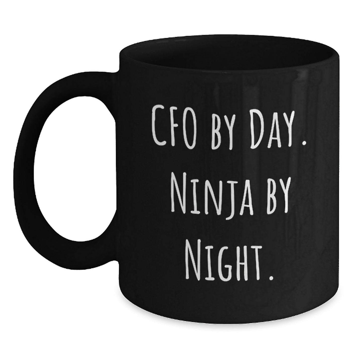 CFO Gifts, Funny Quote, Black Coffee Mug, Graduation Unique Gifts from Men to CFO - Main