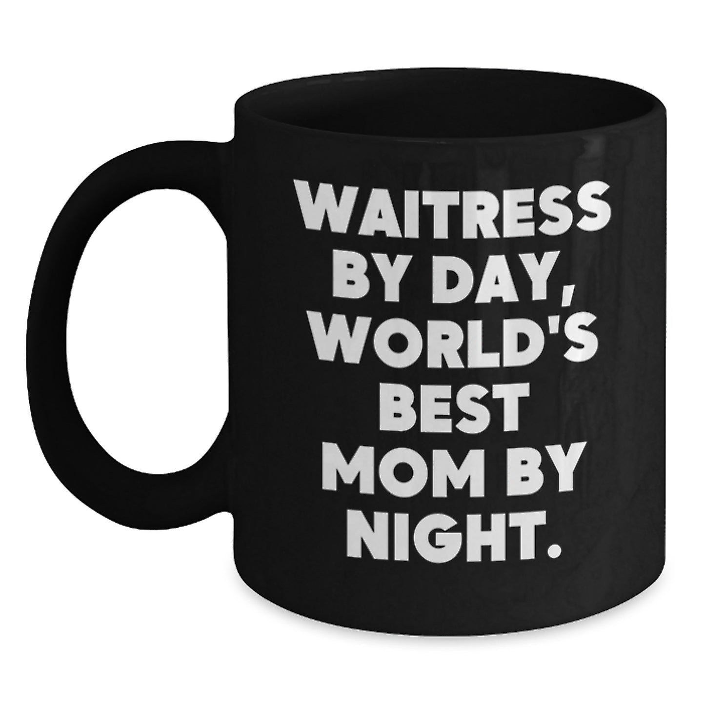 Funny Waitress Gifts, World's Best Mom Coffee Mug, Birthday Unique Gifts from Friends, Waitress Appreciation Mug - Main