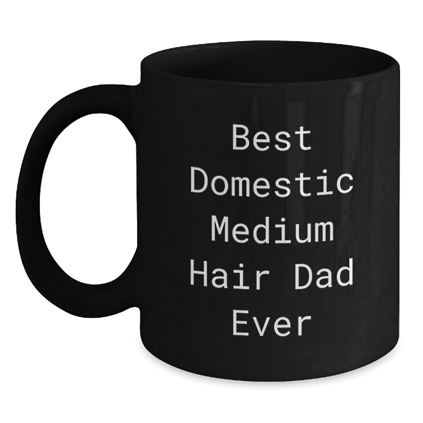 Funny Domestic Medium Hair Cat Dad Gifts from Friends for Birthday Unique Mugs - Main