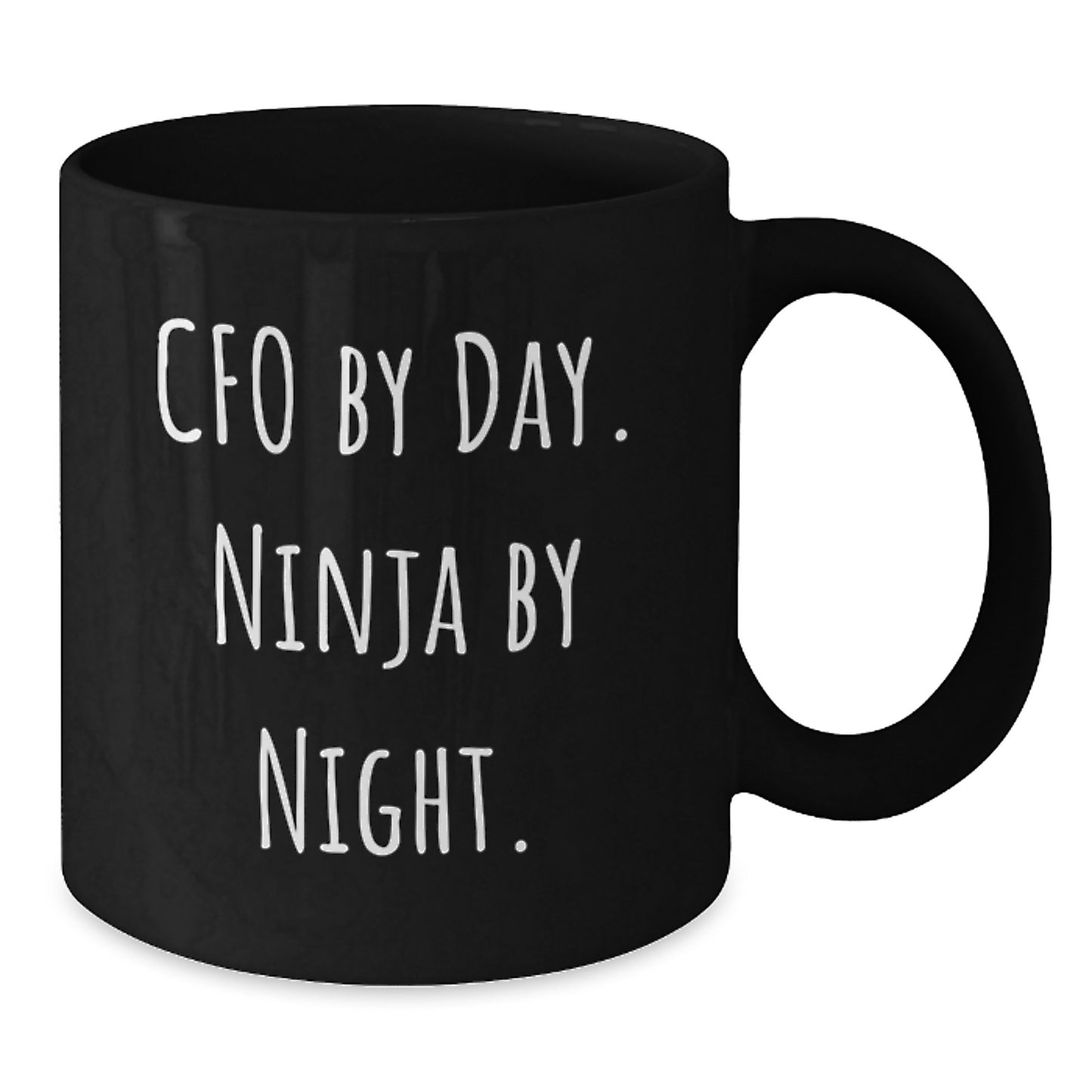 CFO Gifts, Funny Quote, Black Coffee Mug, Graduation Unique Gifts from Men to CFO - Additional