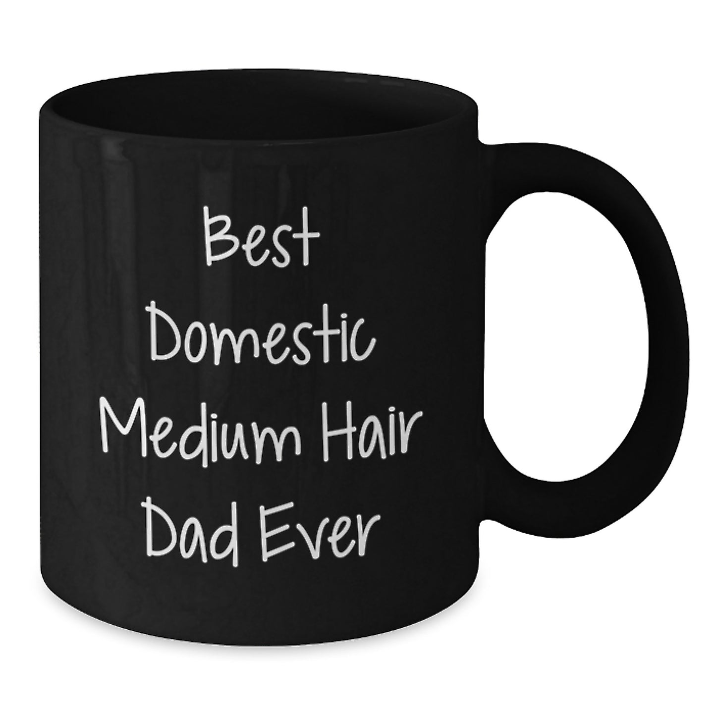 Funny Domestic Medium Hair Cat Gifts for Men from Best Dad Ever Birthday Unique Mugs - Additional