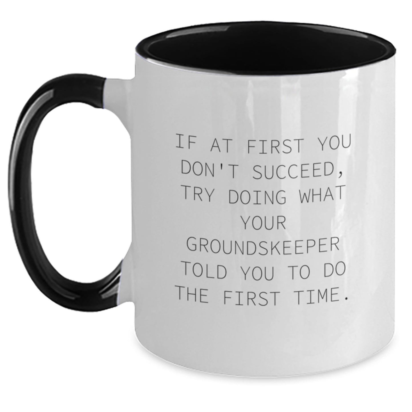 Funny groundskeeper Gifts from Men, Women, Friends, Coworkers, Family - Two Tone Coffee Mug for Birthdays - Main