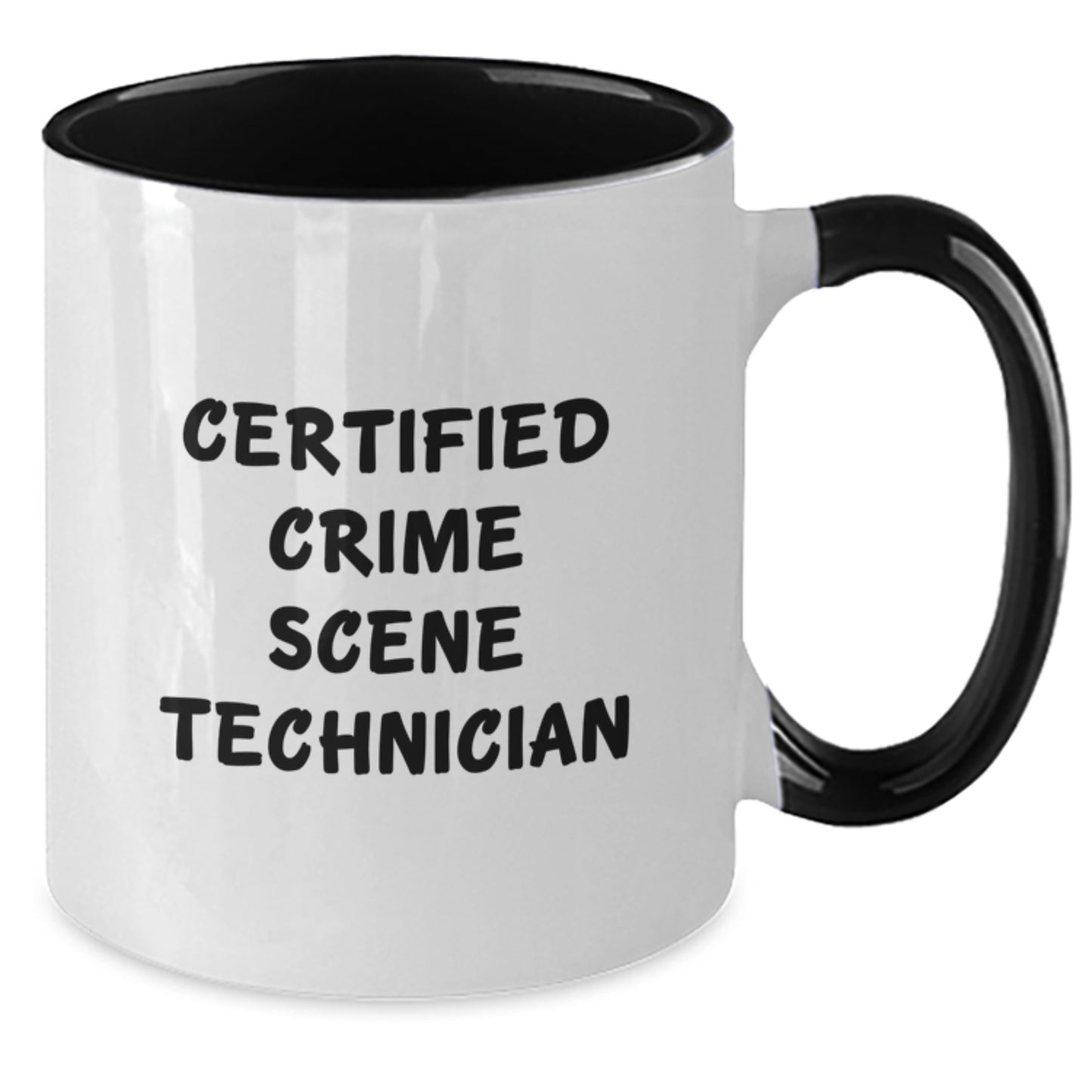 Funny Crime Scene Technician Gifts from Friends - 11oz Two Tone Coffee Mug for Birthday - Additional