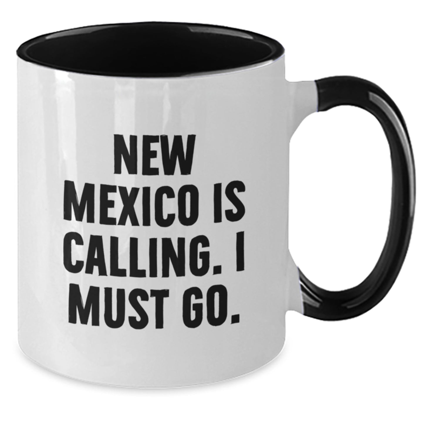 New Mexico Calling Funny Two Tone Coffee Mug Gifts from Friends and Family for Birthday - Additional