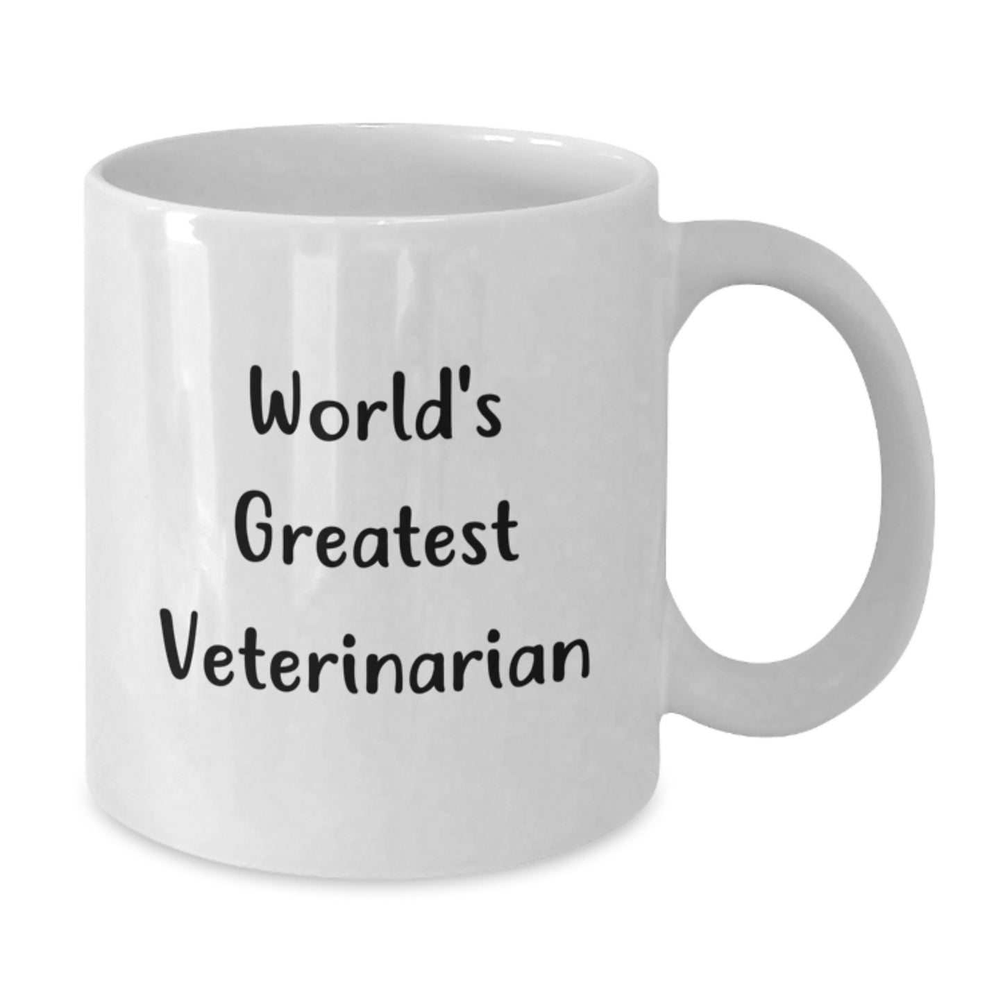 Funny Veterinarian Gifts from Friends and Family - 'World's Greatest Veterinarian' White Coffee Mug for Birthday - Additional
