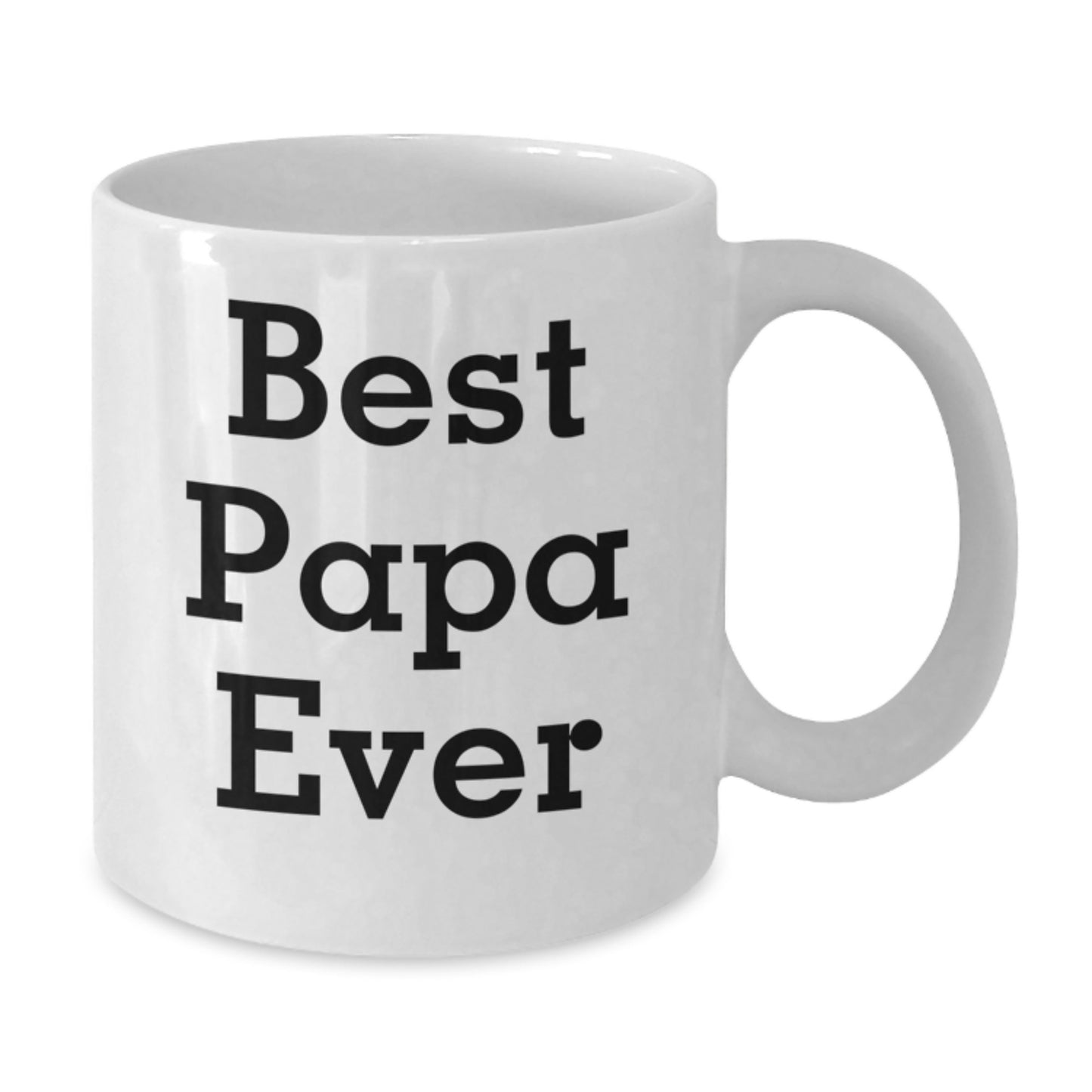 Funny Papa Gifts from Friends, White Coffee Mug, Best Papa Ever Quote, Birthday Unique Gifts for Papa - Additional