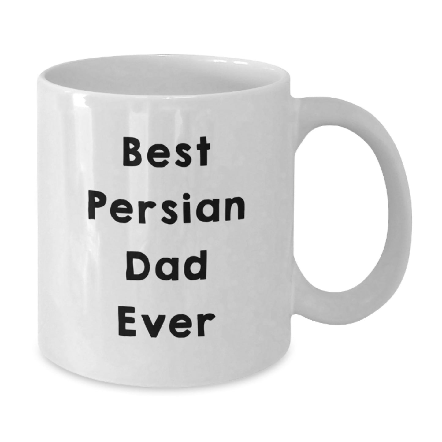 Funny Persian Cat Dad Gifts for Men from Friends for Birthday Unique Gifts - White Coffee Mug - Additional