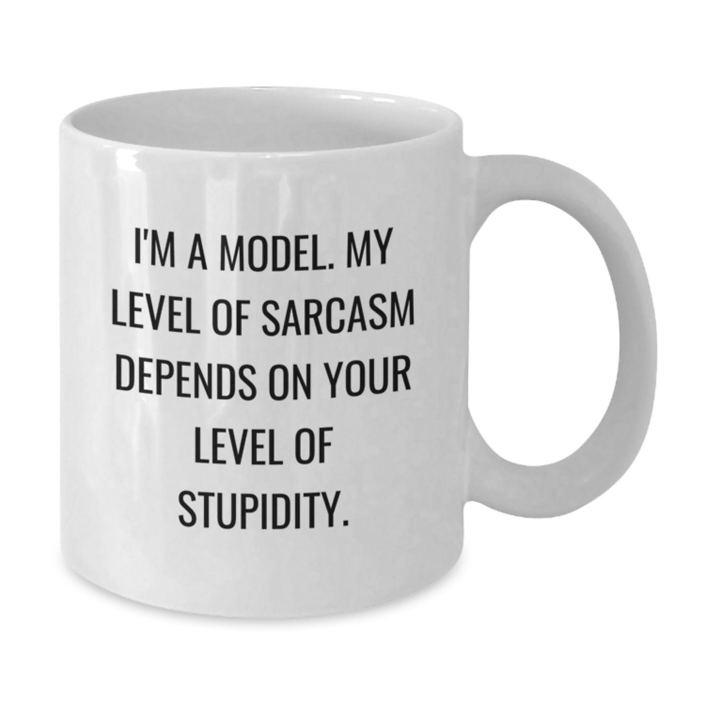 Funny Model Gifts for Men Women Friends Coworkers Family - I'm A Model White Coffee Mug, Birthday Unique Presents - Additional