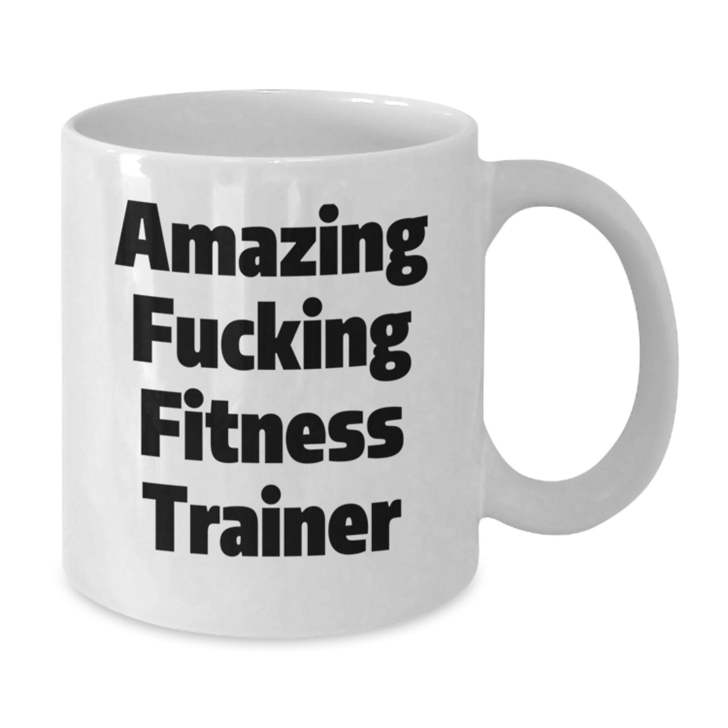 Funny Fitness Trainer Gifts from Men to Friends for Birthday Unique White Coffee Mugs with Amazing Quote - Additional