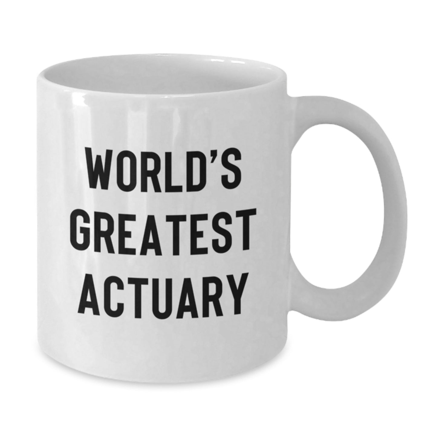 Funny Actuary Gifts for Men, World's Greatest Actuary Christmas Unique Gifts, White Coffee Mug - Additional