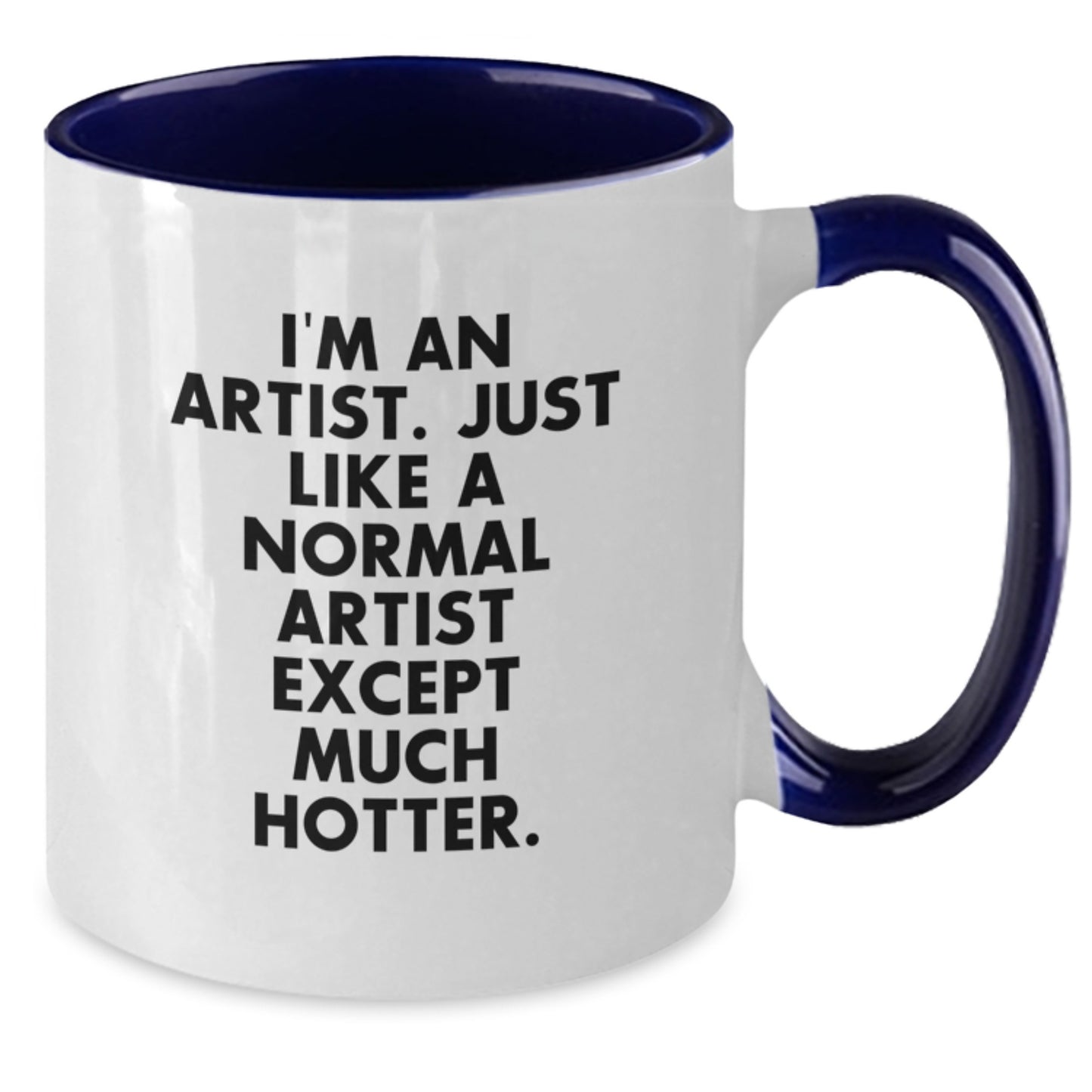 Funny Artist Two Tone Coffee Mugs, Gifts from Men to Artist Dad for Father's Day, Unique Artistic Designs, 11oz Ceramic Mugs, Microwave and Dishwasher Safe - Additional