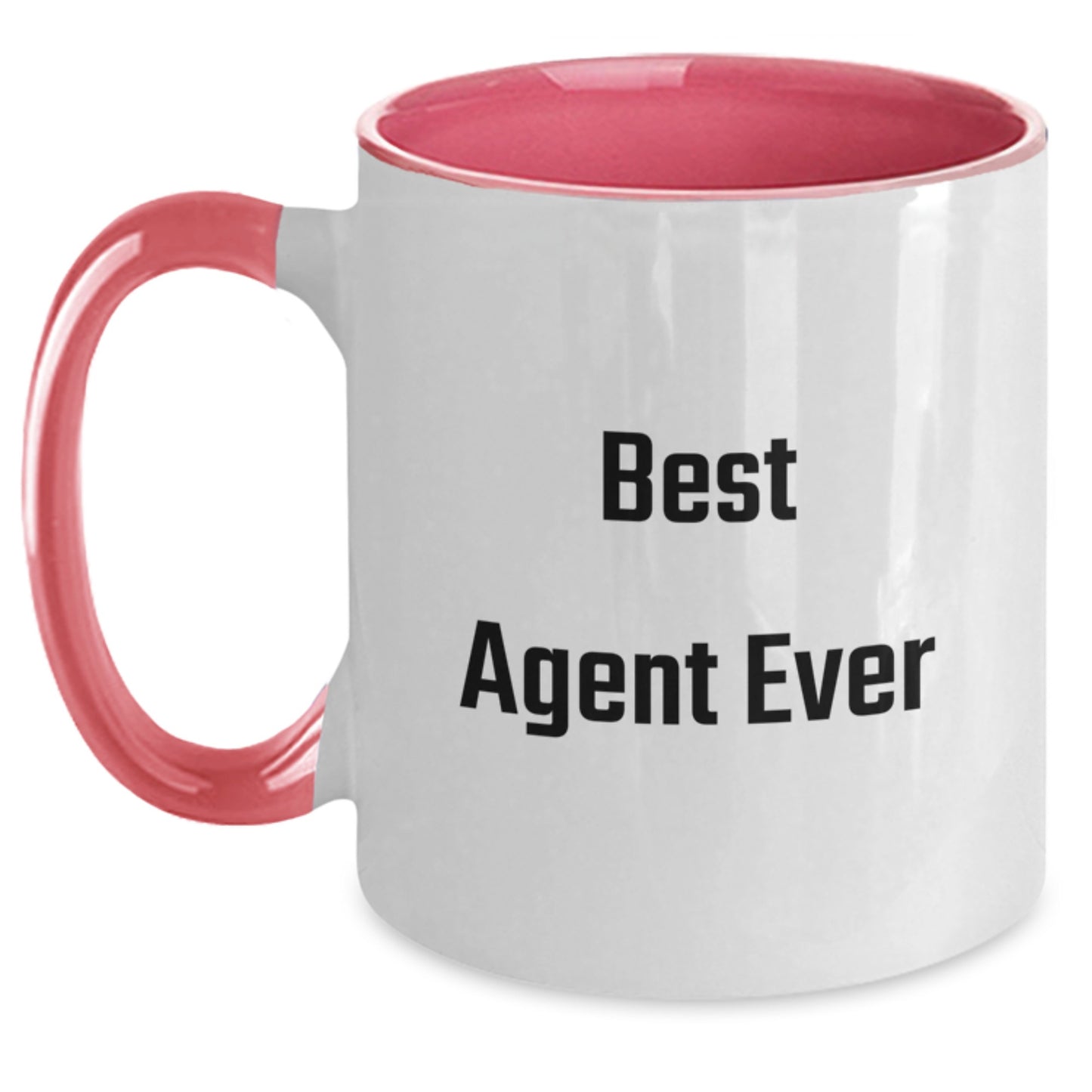 Funny Agent Quote Two Tone Coffee Mug Gifts from Men for Agent Birthday Unique Presents - Main
