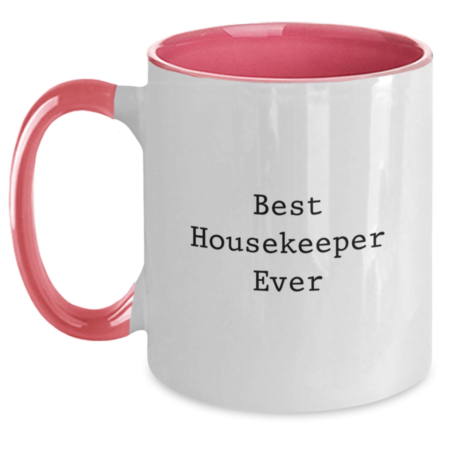 Funny Housekeeper Gifts from Friends for Best Housekeeper Ever Unique Two Tone Coffee Mugs, Graduation Gifts for Her, Him, Family, Coworkers - Main