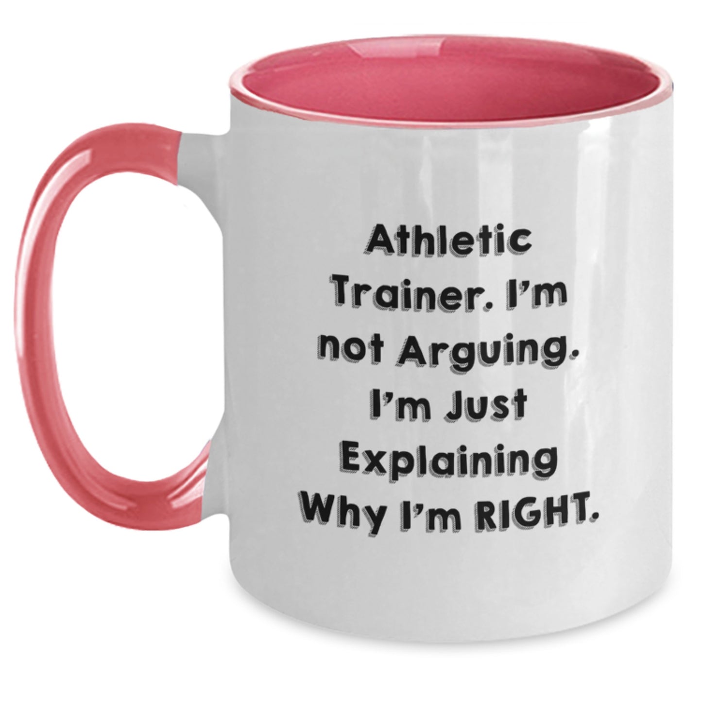 Funny Athletic Trainer Gifts from Men to Friends - Two Tone Coffee Mug for Graduation - Main