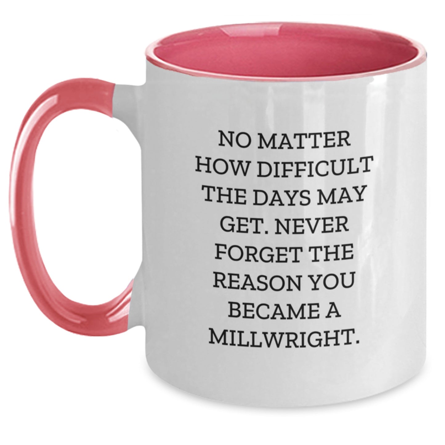 Funny Millwright Gifts from Friends for Millwrights - Inspirational Quote Two Tone Coffee Mug, Graduation Unique Gifts - Main