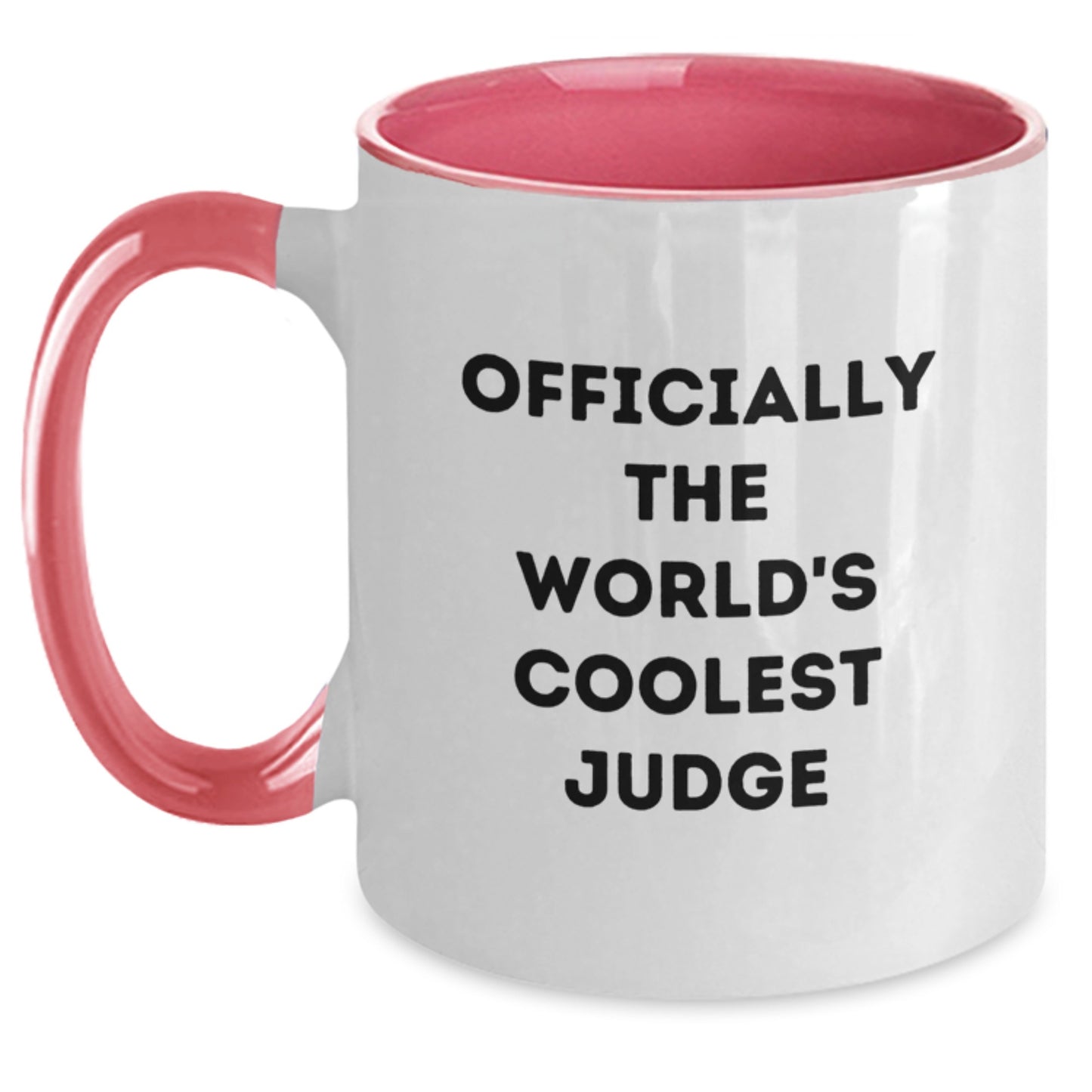 Funny Judge Gifts, Officially The World's Coolest Judge Two Tone Coffee Mug, Birthday Unique Gifts from Friends - Main