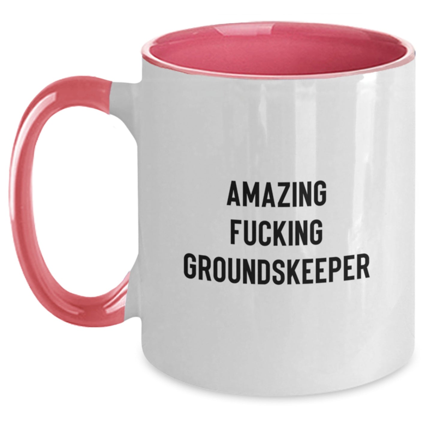 Funny groundskeeper Gifts from Friends to groundskeeper, Amazing Two Tone Coffee Mug for Birthday - Main