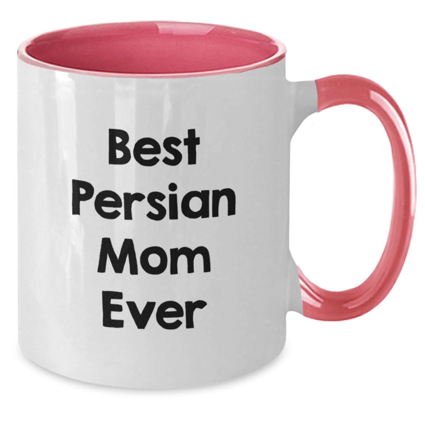 Funny Persian Cat Mom Gifts from Friends - Best Persian Mom Ever Two Tone Coffee Mugs for Birthday - Gifts for Persian Cat Lovers - Additional