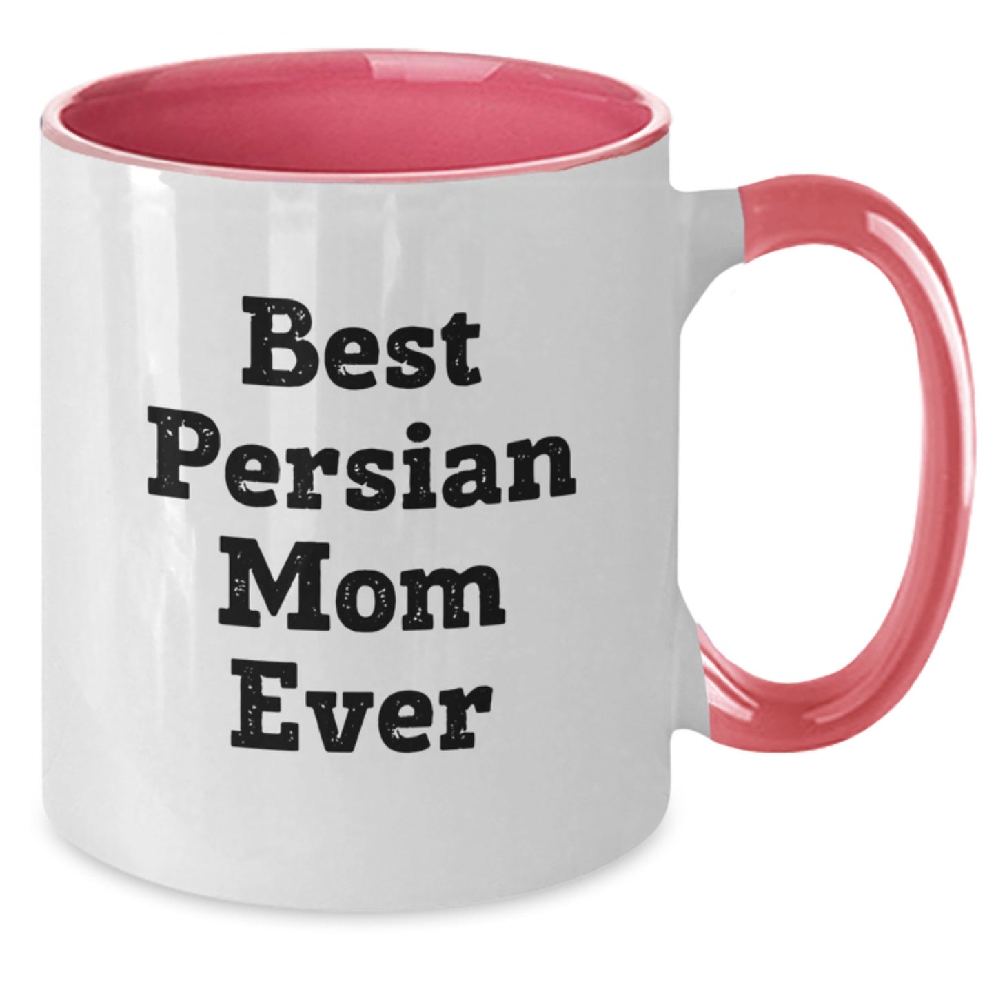 Funny Persian Cat Gifts for Women from Best Persian Mom Ever - Two Tone Coffee Mug for Birthday - Additional