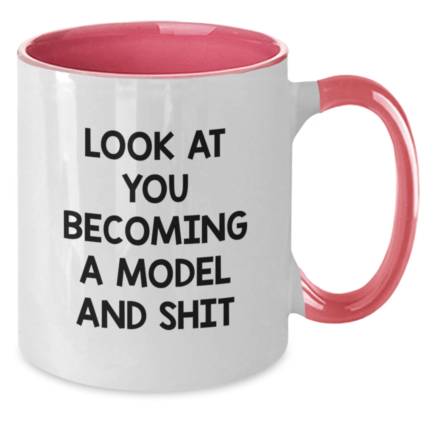 Funny Model Gifts for Her, Two Tone Coffee Mug with Inspirational Quote, Gifts from Friends for Christmas - Additional