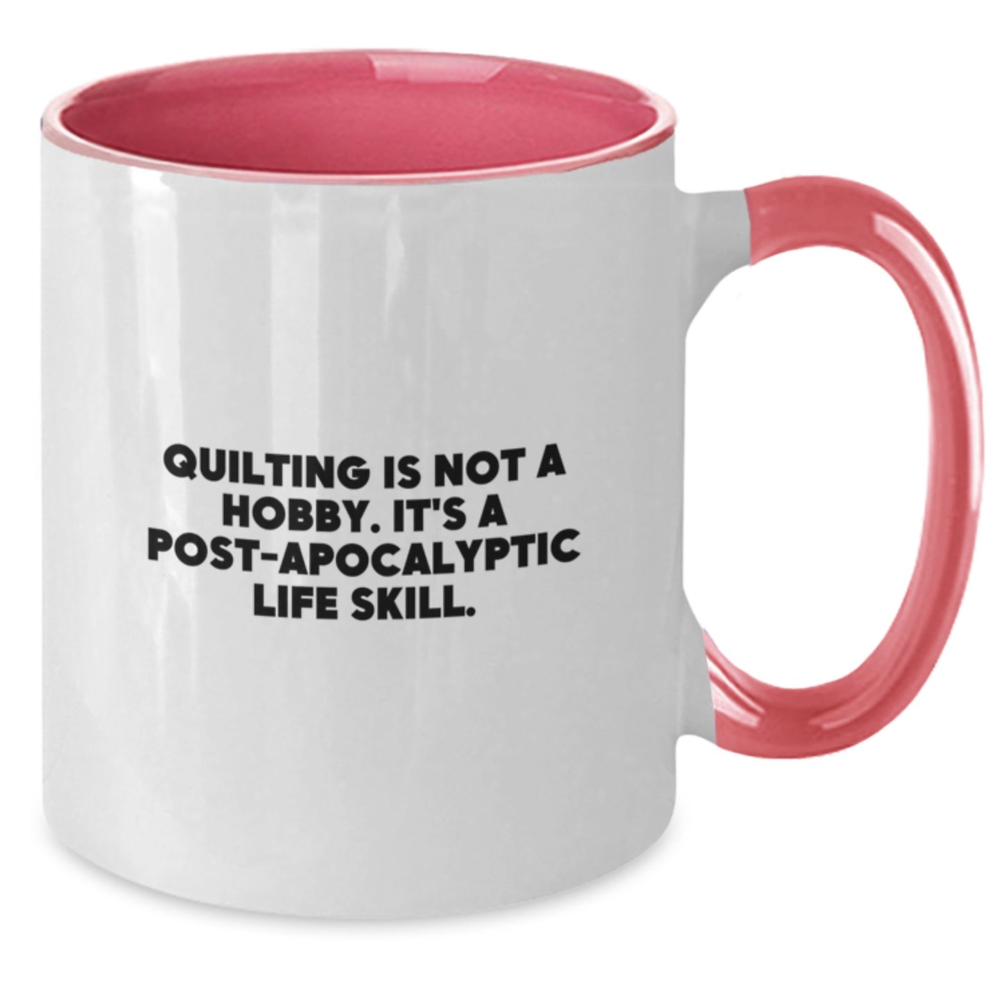 Quilting Life Skills Funny Gifts for Quilters Two Tone Coffee Mug Gifts from Friends to Quilting Enthusiasts, Birthday Unique Gifts for Women, Men, Quilting Community, and Friends - Additional