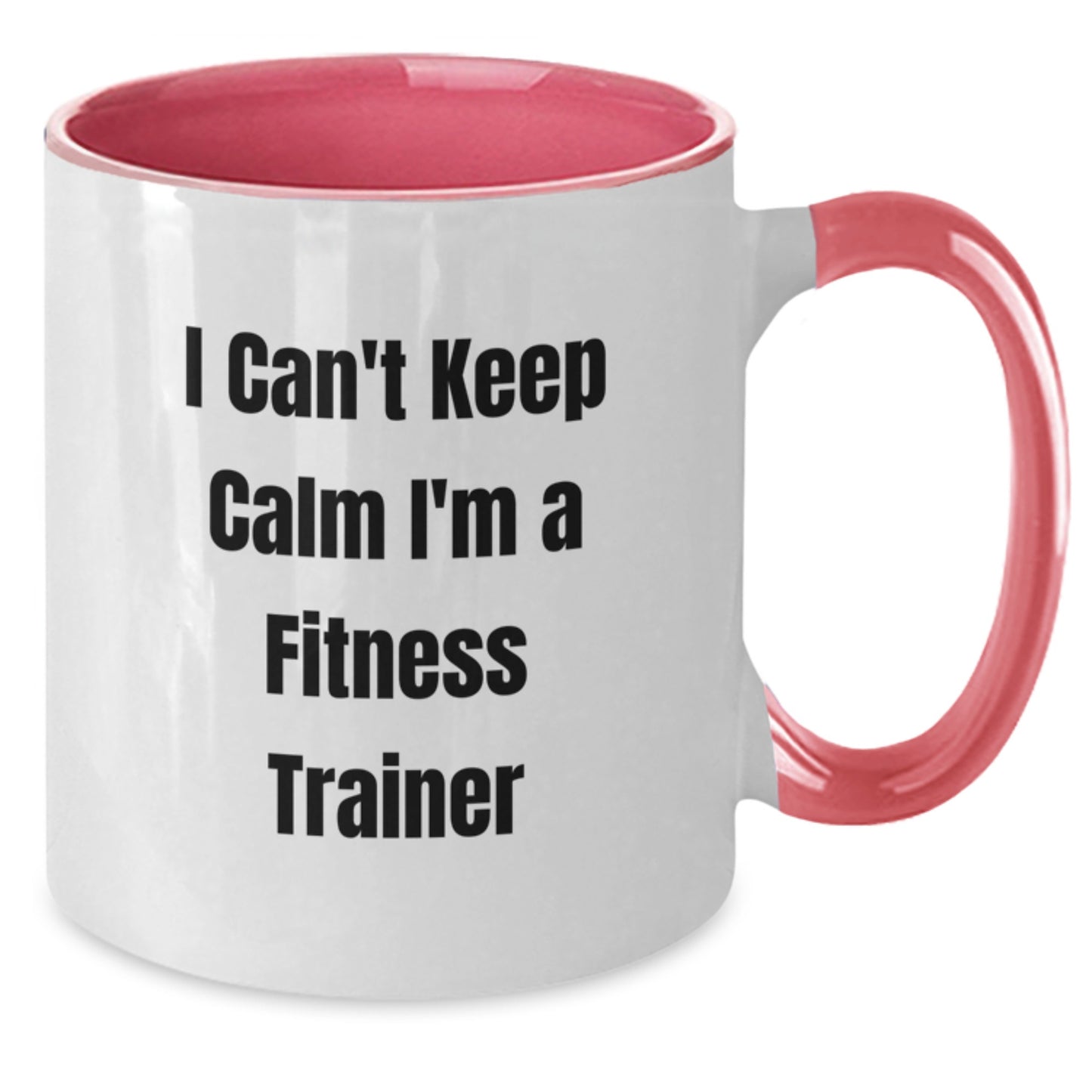 Funny Fitness Trainer Gifts, I Can't Keep Calm I'm A Fitness Trainer Mugs, Two Tone Coffee Mug, Christmas Unique Presents from Men to Women Friends Family - Additional