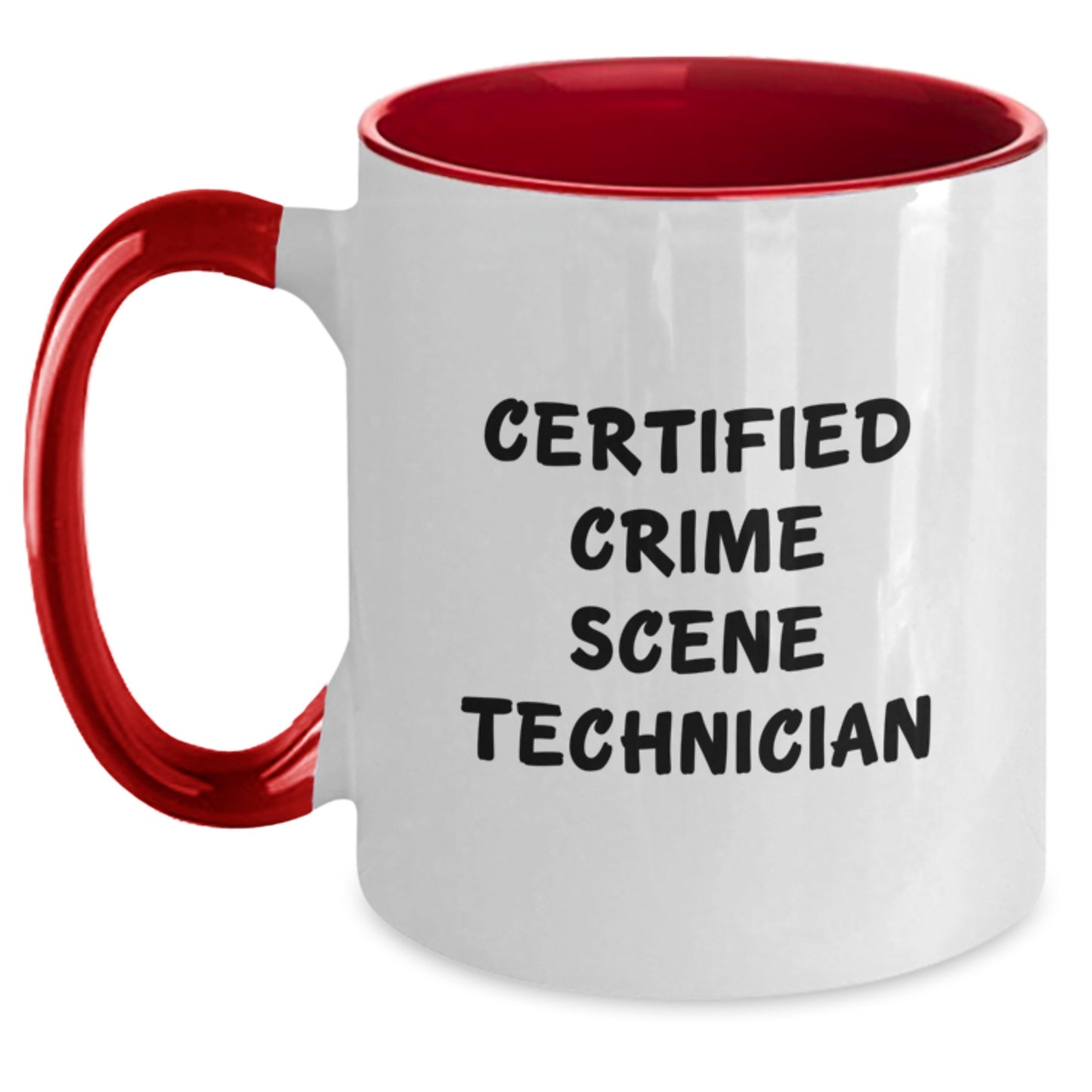 Funny Crime Scene Technician Gifts from Friends - 11oz Two Tone Coffee Mug for Birthday - Main