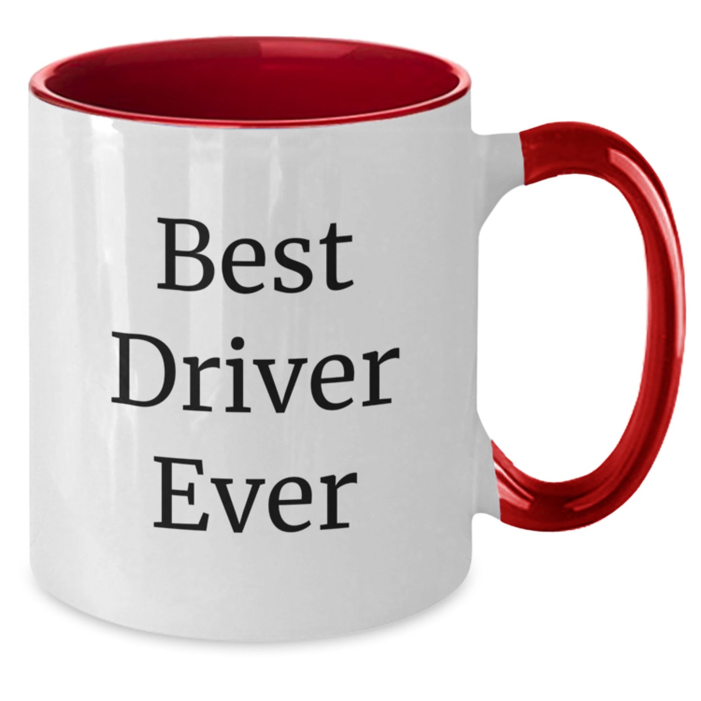 Funny Driver Gifts - Best Driver Ever Two Tone Coffee Mugs, Funny Graduation Mugs for Men, Women, Friends, Coworkers, Family - 11oz White Ceramic Mugs - Additional