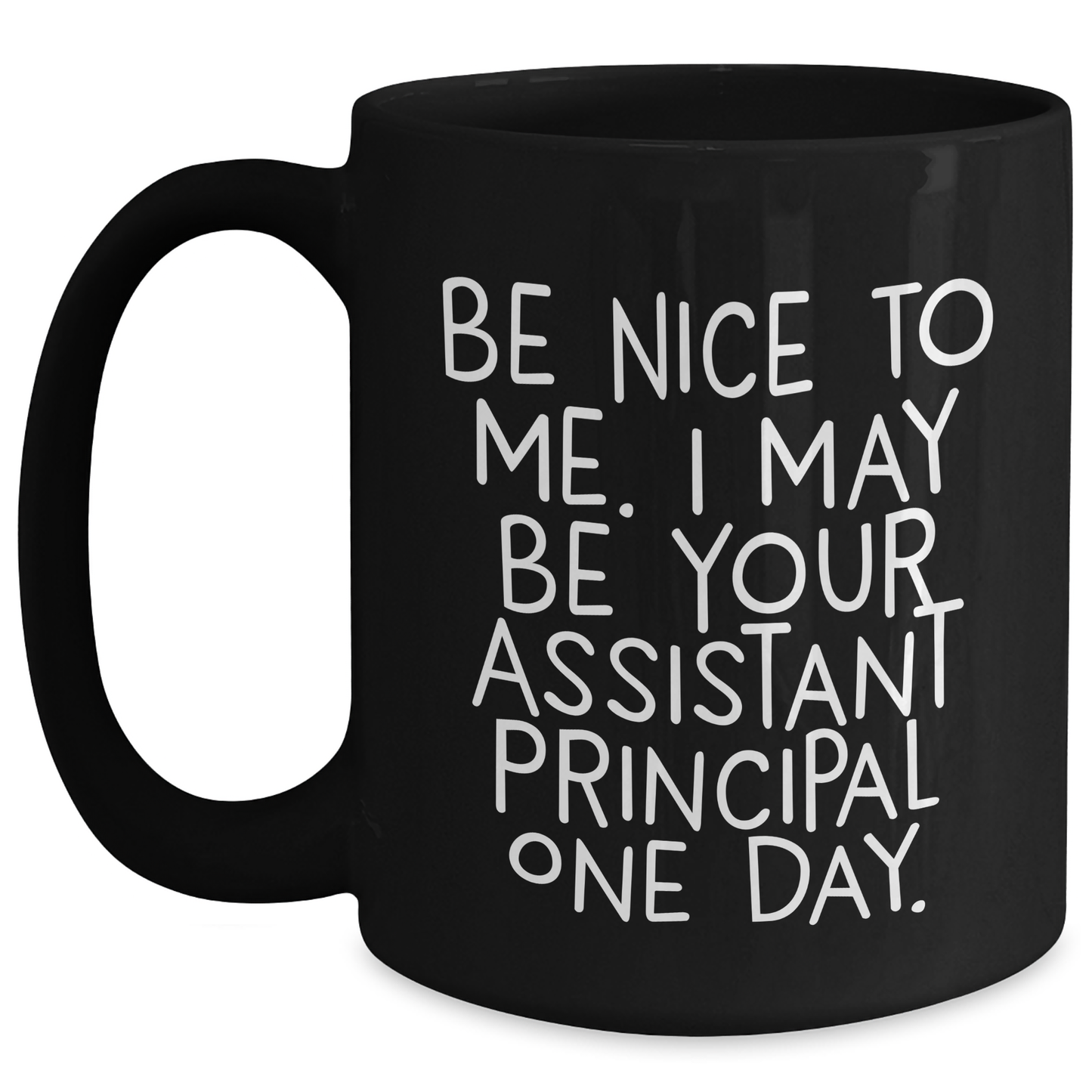 Funny Assistant Principal Black Coffee Mug Gifts from Men to Assistant Principal, Graduation Unique Gifts - Main