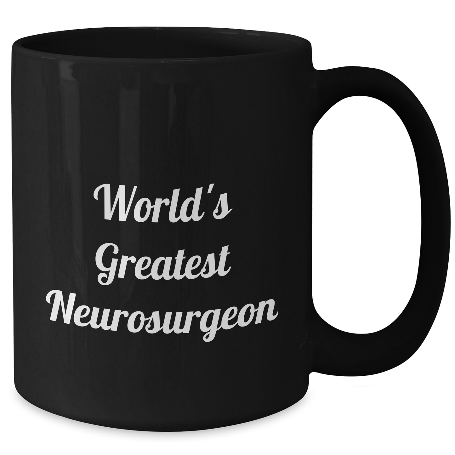 Funny World's Greatest Neurosurgeon Gifts from Friends to Neurosurgeon Black Coffee Mug for Graduation, Unique Inspirational Mugs - Additional
