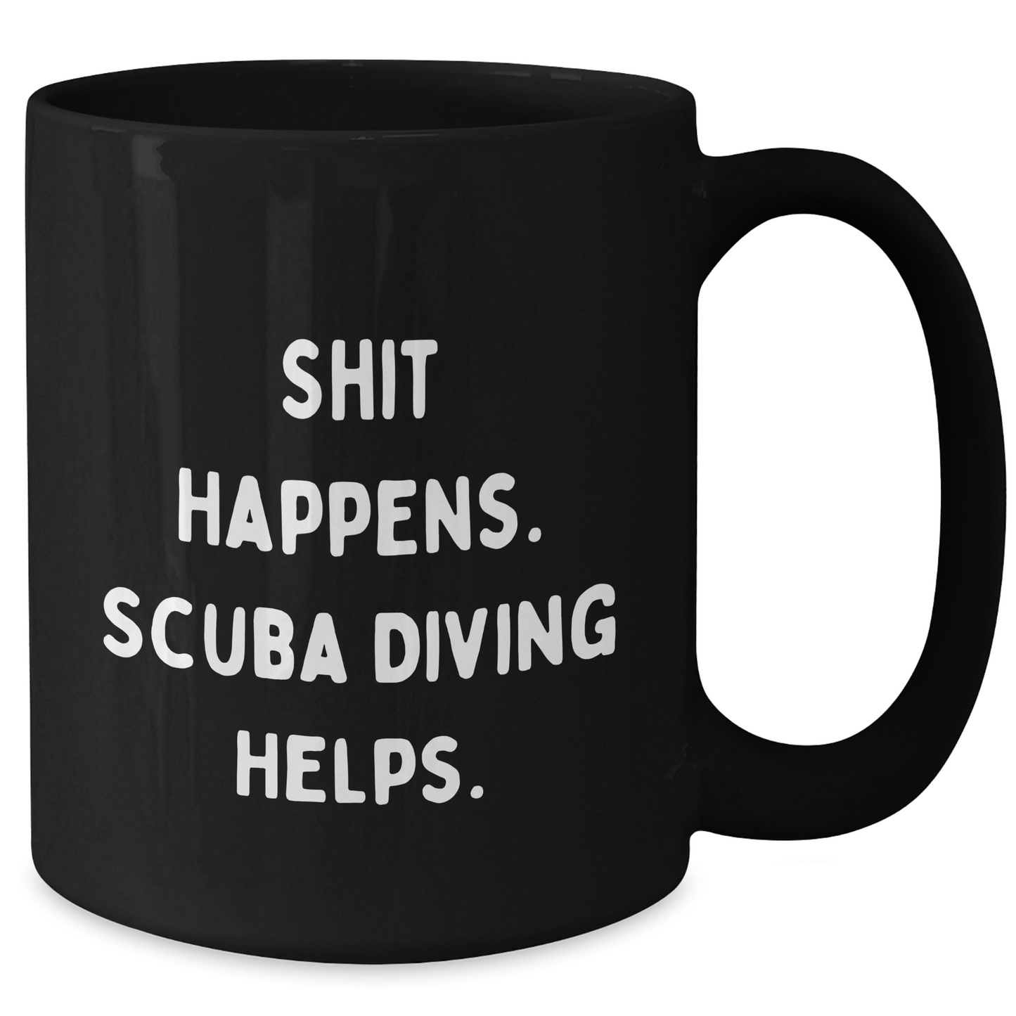 Scuba Diving Humor Black Coffee Mug, Funny Gifts for Scuba Diving Men, Gifts from Friends, Unique Father's Day Unique Gifts for Scuba Diving Enthusiasts - Additional