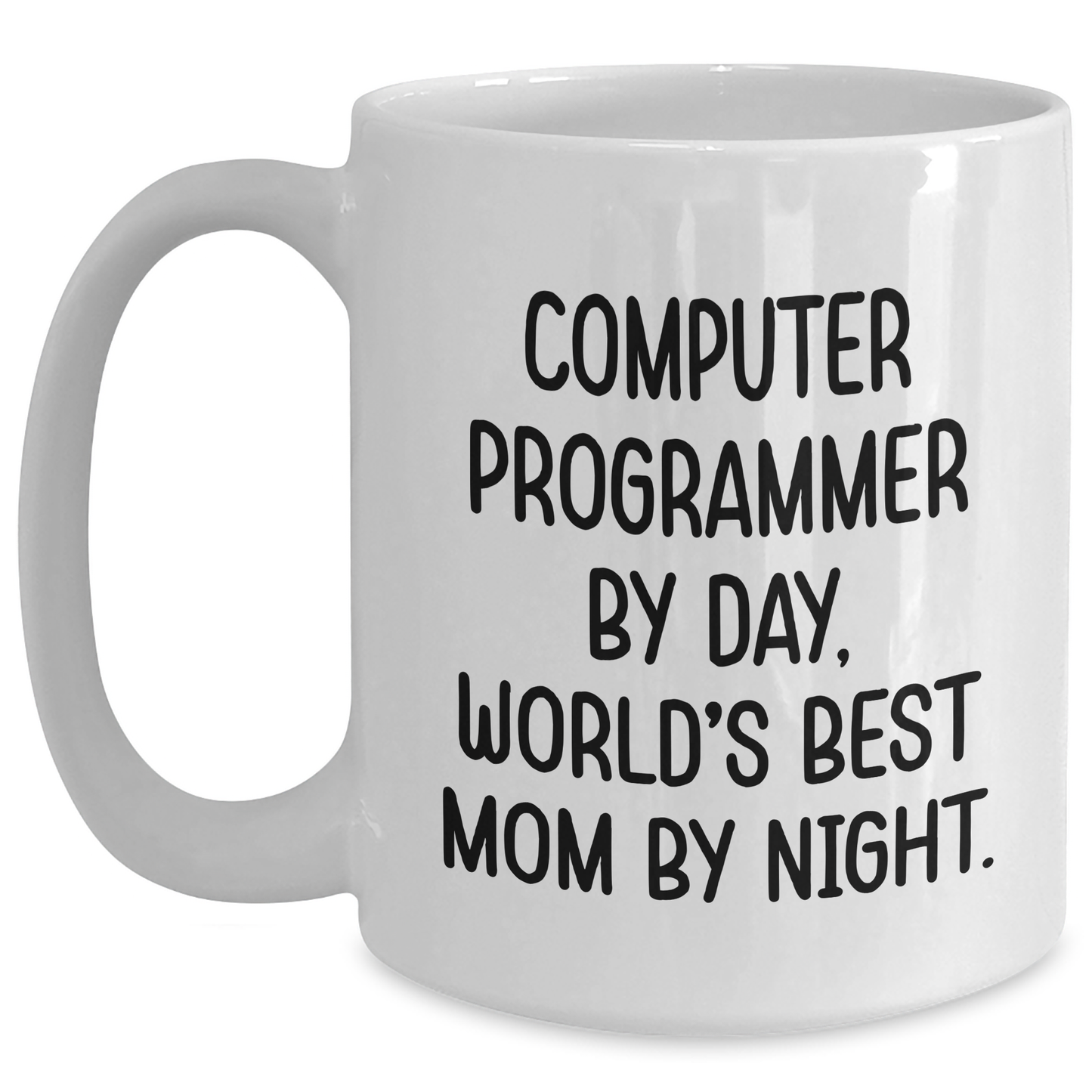 Funny Computer Programmer Gifts for Dad - White Coffee Mug - Main
