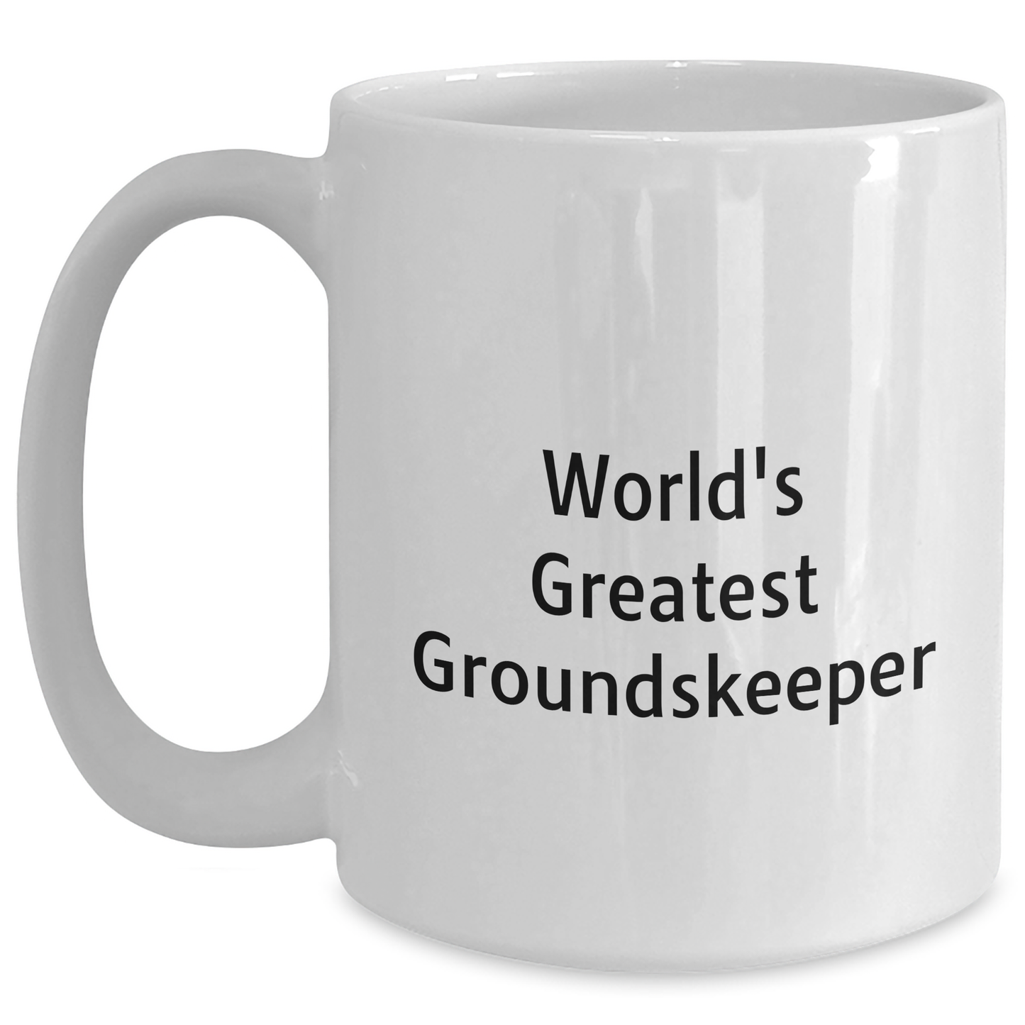 Funny groundskeeper Gifts from Friends, World's Greatest Ceramic White Coffee Mug for groundskeeper Graduation - Main