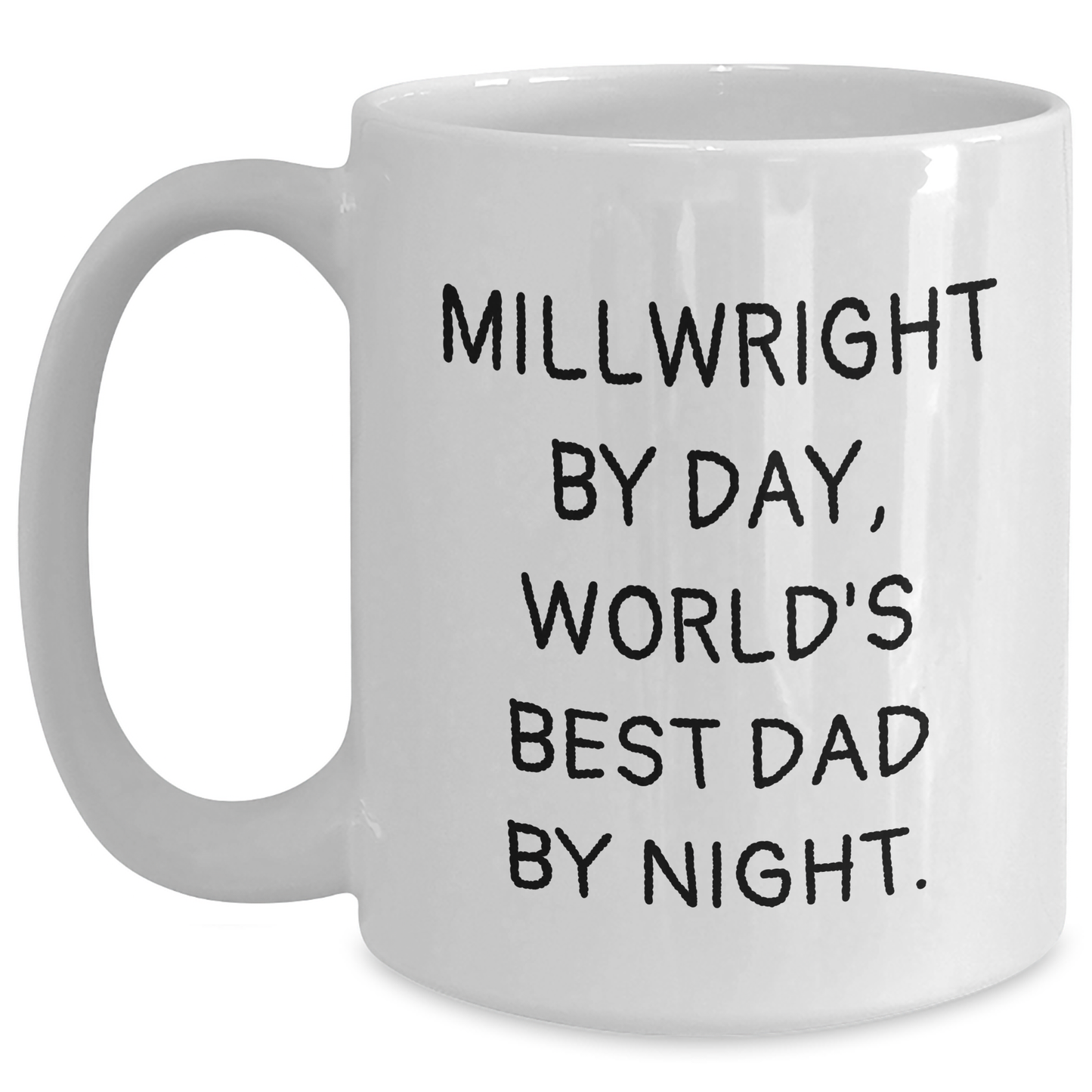 Funny Millwright Gifts from Dad, White Coffee Mugs for Millwrights, Graduation Unique Gifts - Main