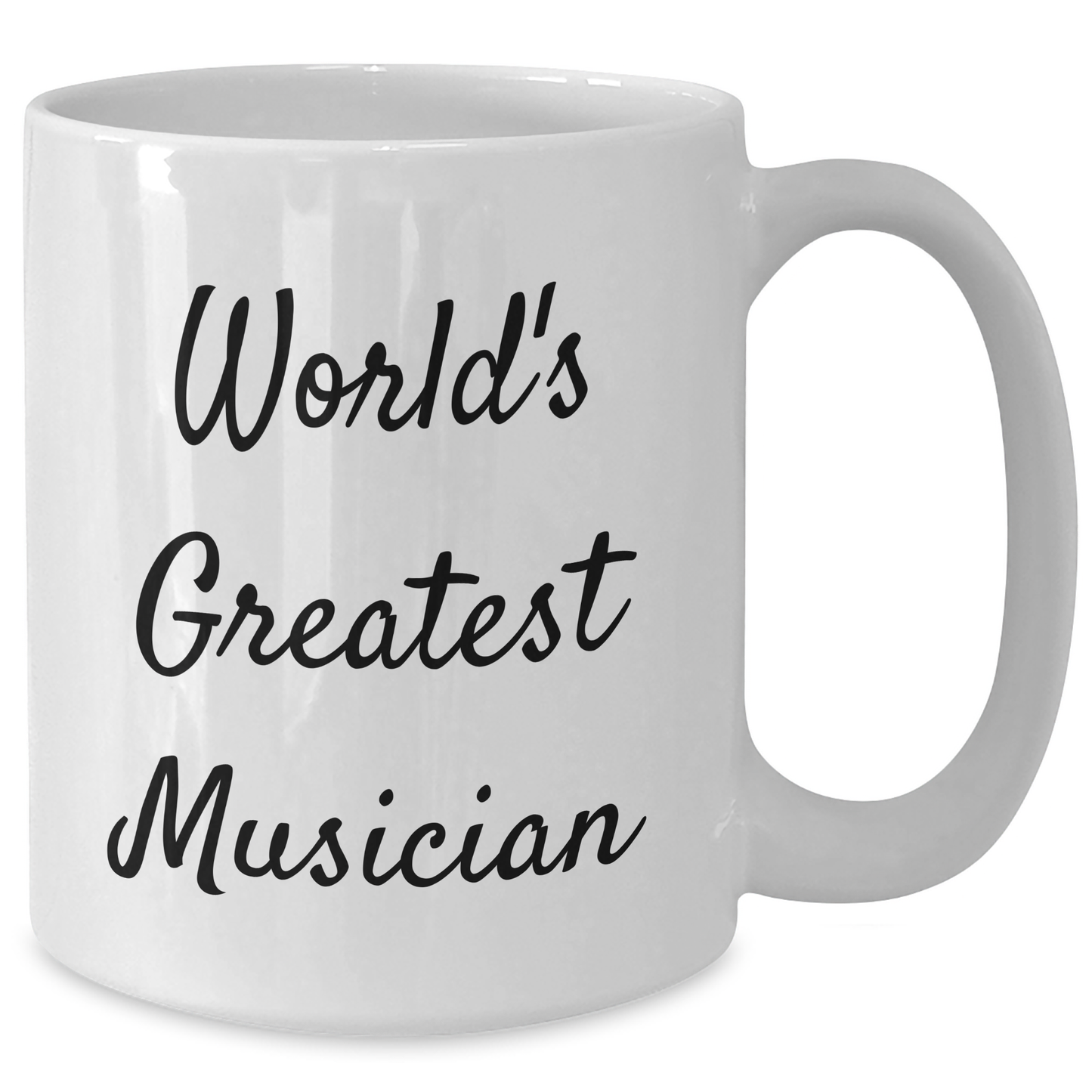 Funny Musician Gifts for Him, White Coffee Mug, 'World's Greatest Musician' Quote, Gifts from Men, for Musician Graduation - Additional