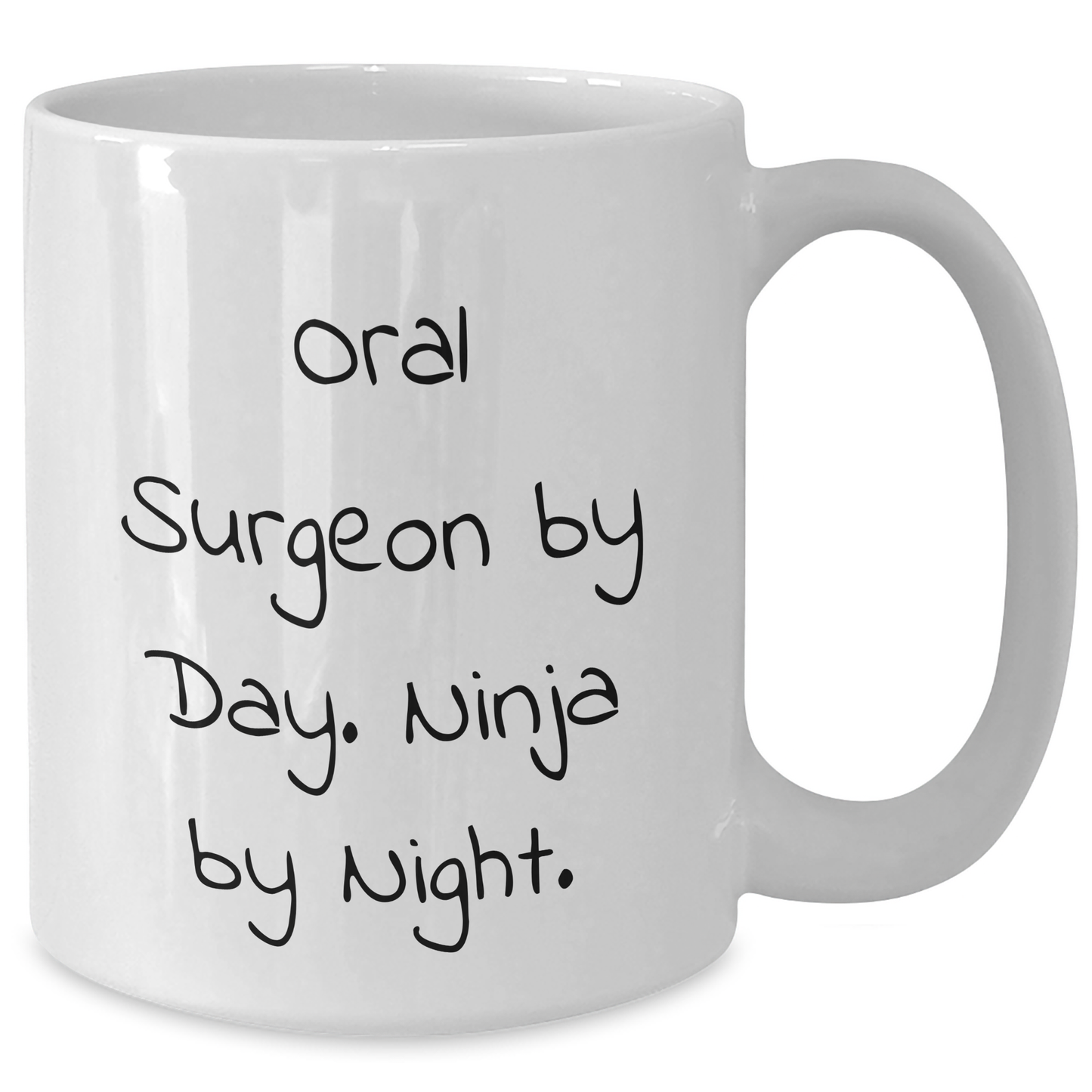 Oral Surgeon Gifts for Men from Family, Funny White Coffee Mug, 'Oral Surgeon By Day. Ninja By Night.', Graduation Unique - Additional