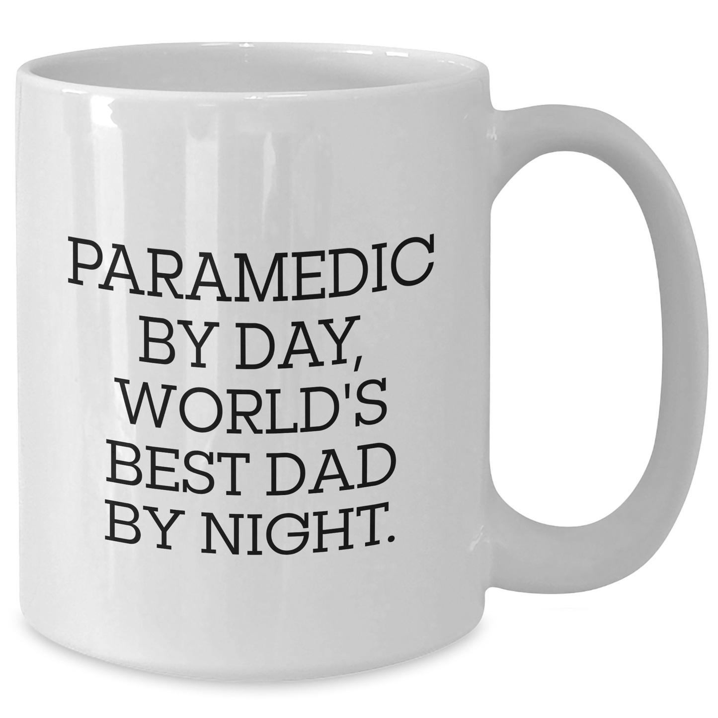 Funny Rescue Worker Gifts for Men, Rescue Worker By Day, World's Best Dad By Night White Coffee Mug, Graduation Unique Gifts from Family - Additional