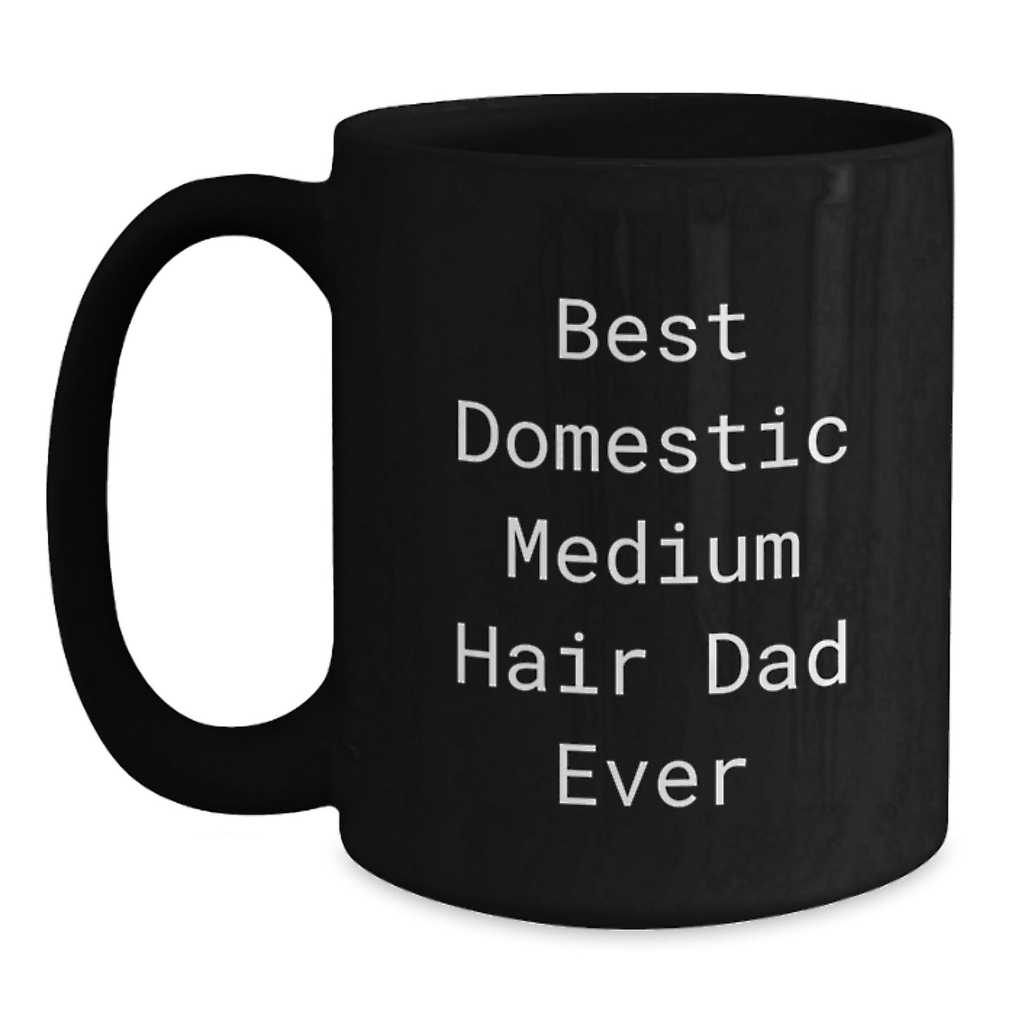 Funny Domestic Medium Hair Cat Dad Gifts from Friends for Birthday Unique Mugs - Main