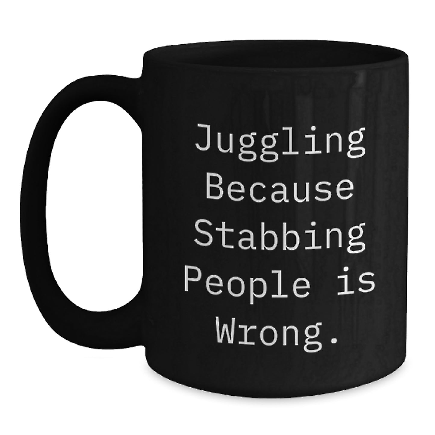 Juggling Gifts, Funny Quote, Unique Graduation Black Coffee Mug for Juggling Enthusiasts, Gifts from Friends, Gifts for Juggling Men - Main