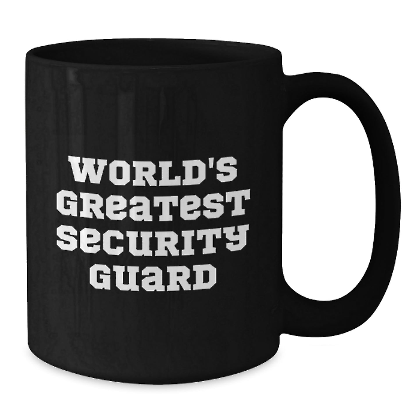 Funny Security Guard Gifts from Men to Security Guard Friends - Black Coffee Mug for Security Guard - Additional