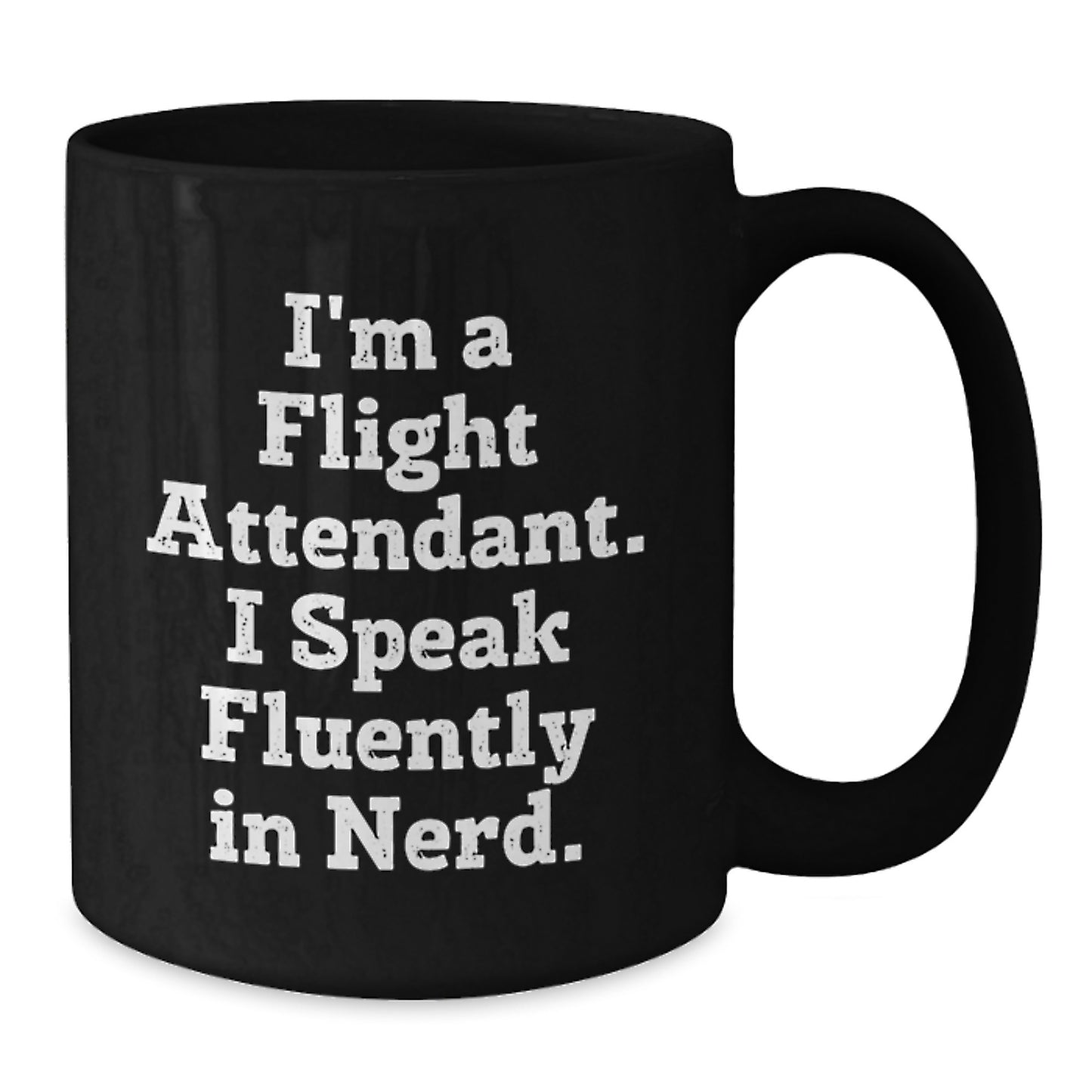 Funny Flight Attendant Humor Gifts from Men to Friends, Black Coffee Mug for Flight Attendant, Unique Christmas Memorable Presents for Coworkers - Additional
