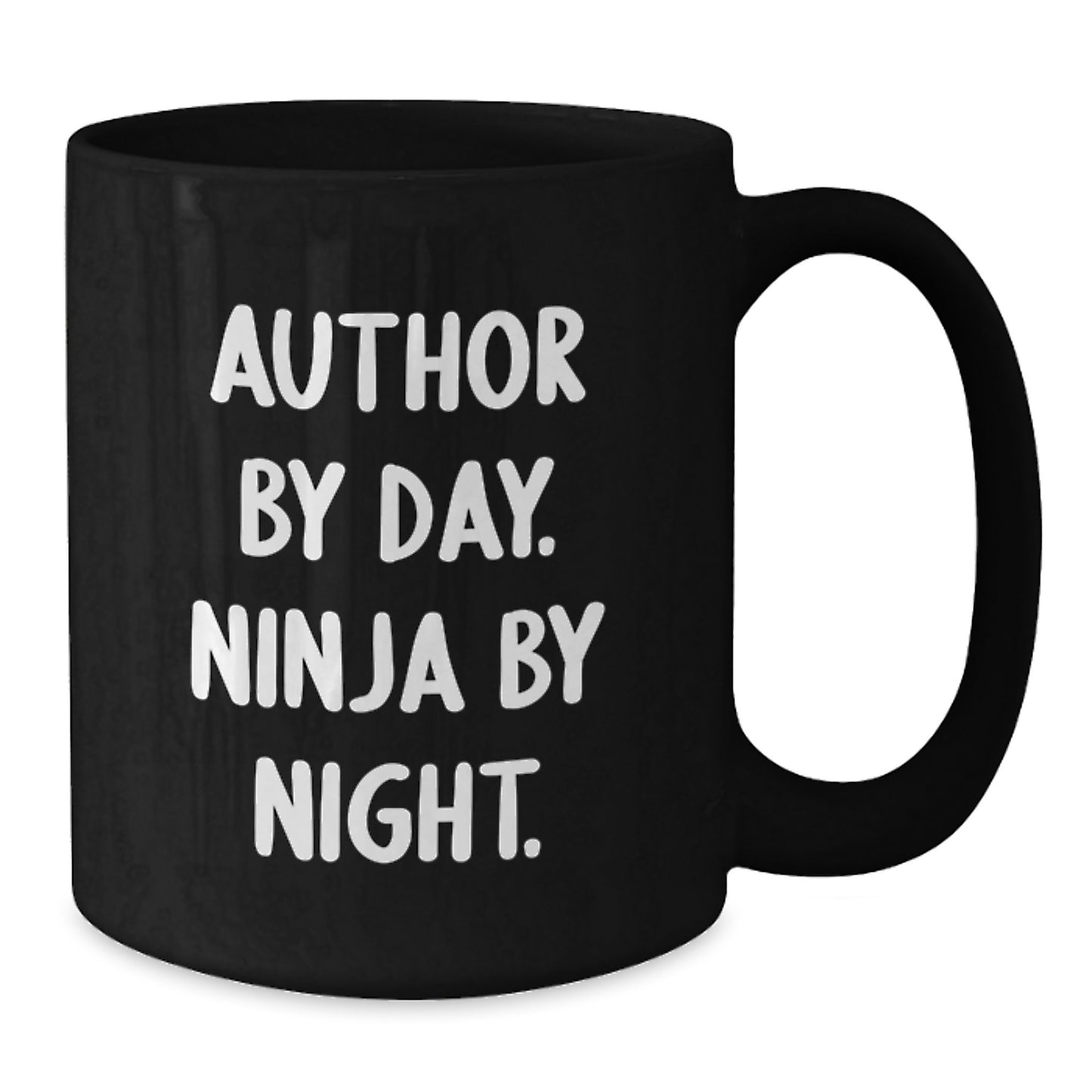 Author Gifts Funny Quote Black Coffee Mug 11oz or 15oz for Men or Women Friends Coworkers Family from Author By Day Ninja By Night Graduation Unique Gifts - Additional