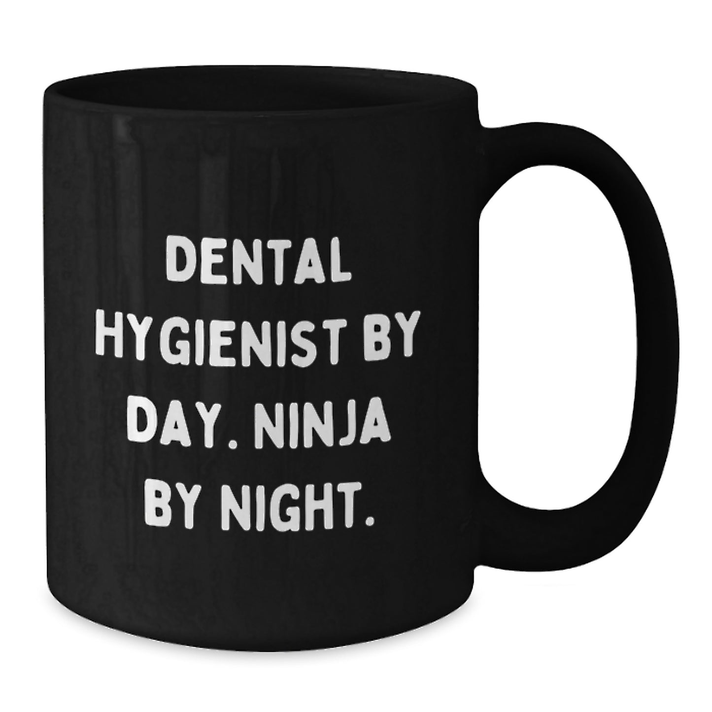 Funny Dental Hygienist Gifts for Men - Graduation Unique Gifts from Men to Dental Hygienist Friends, Black Coffee Mug - Additional